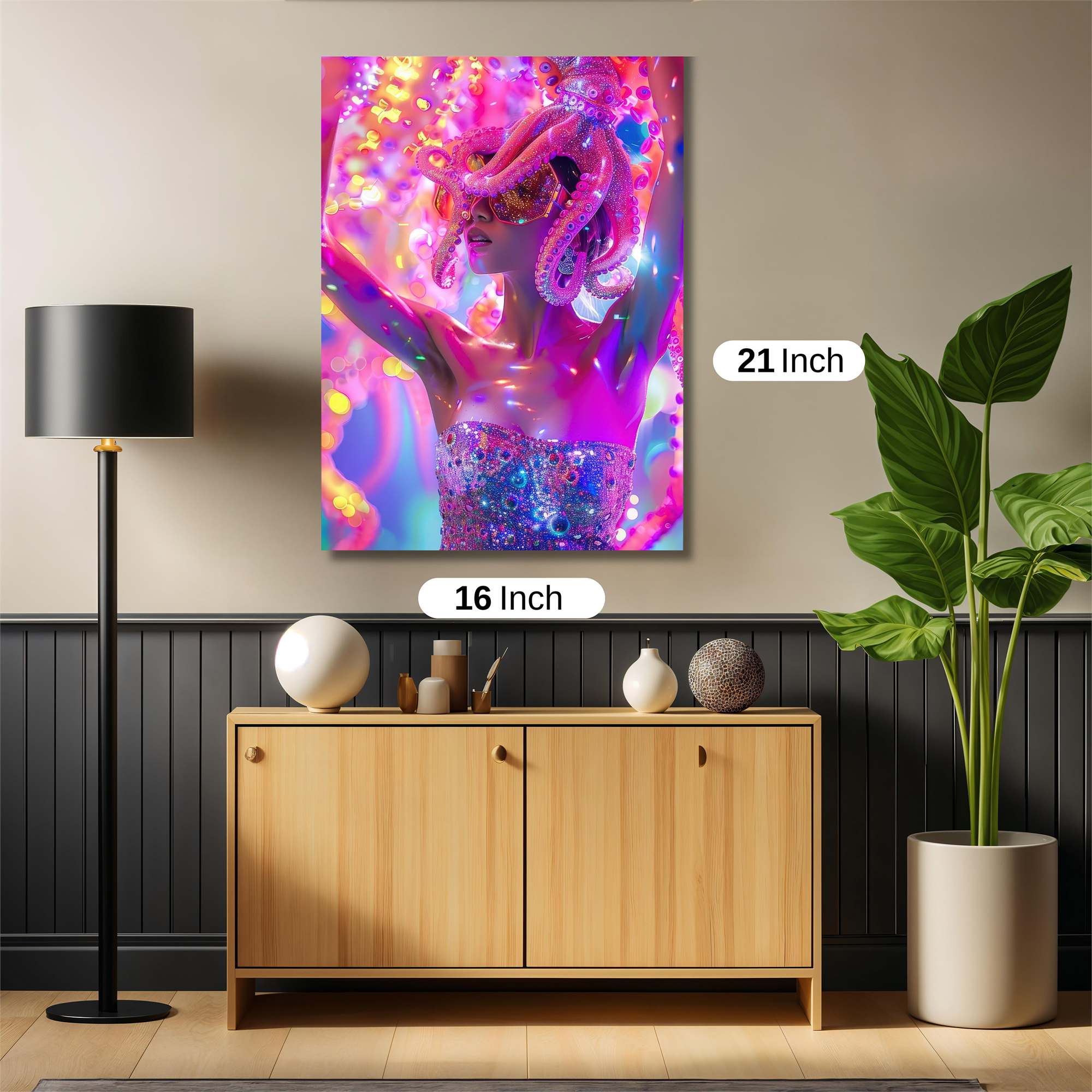 Octopus Ecstasy Safe Wall Magnetic / M