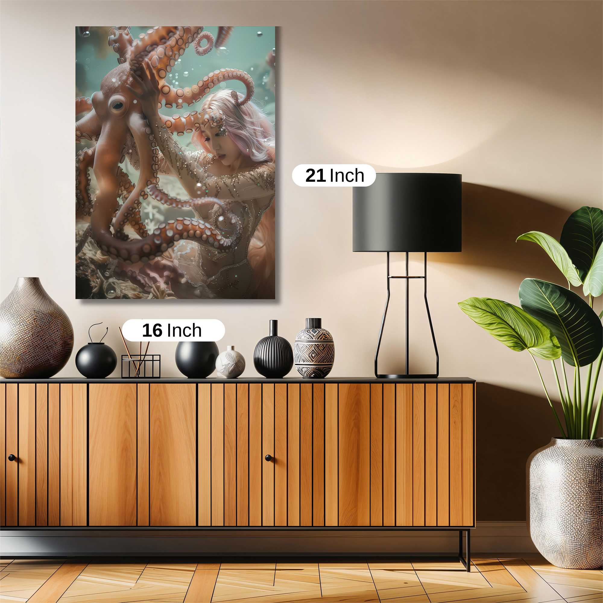 Mermaid Embrace Safe Wall Magnetic / M