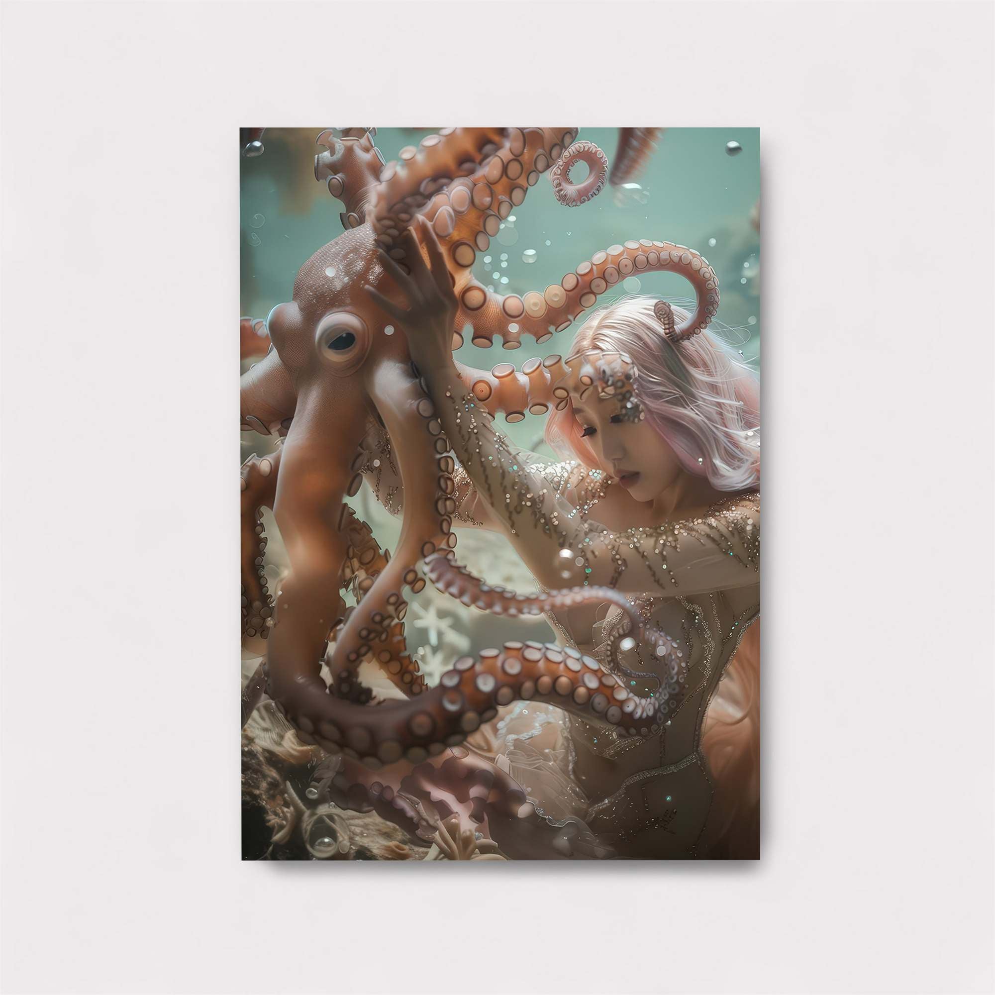 Mermaid Embrace Safe Wall Magnetic / M