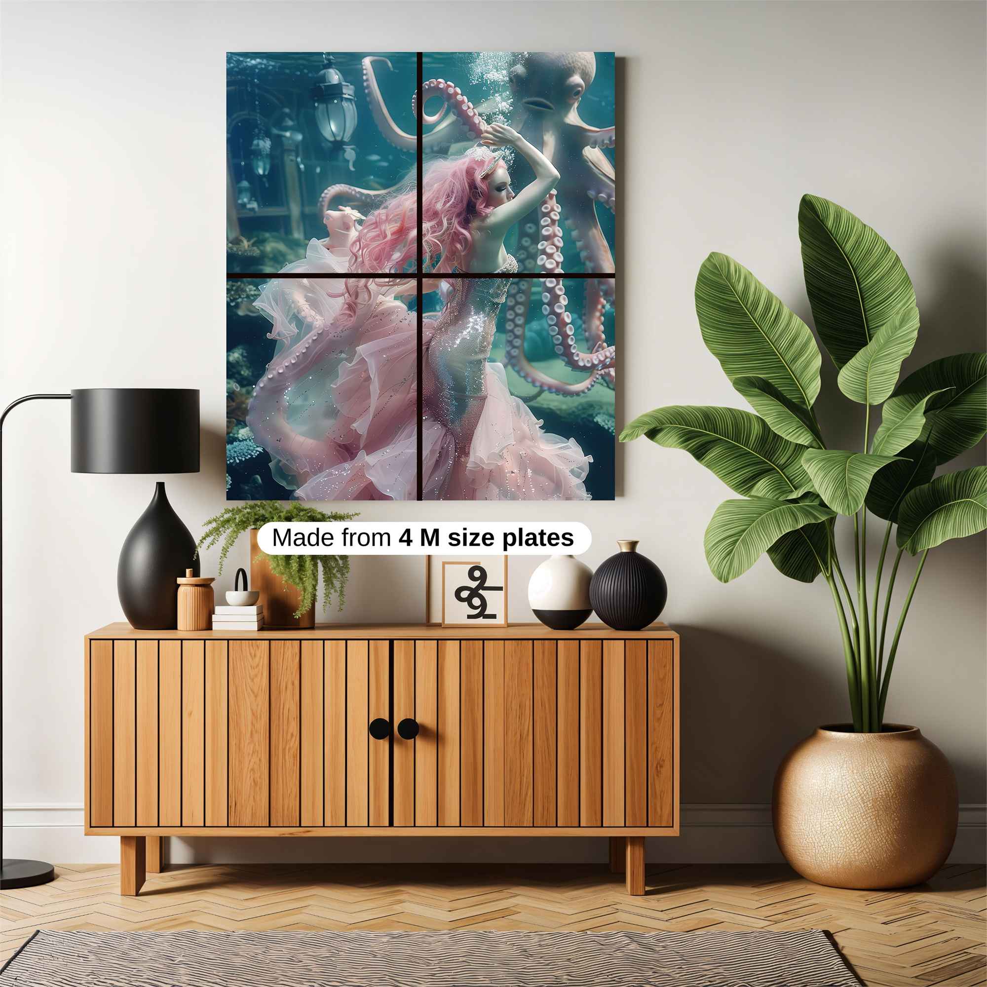 Mermaid Whimsy Safe Wall Magnetic / M