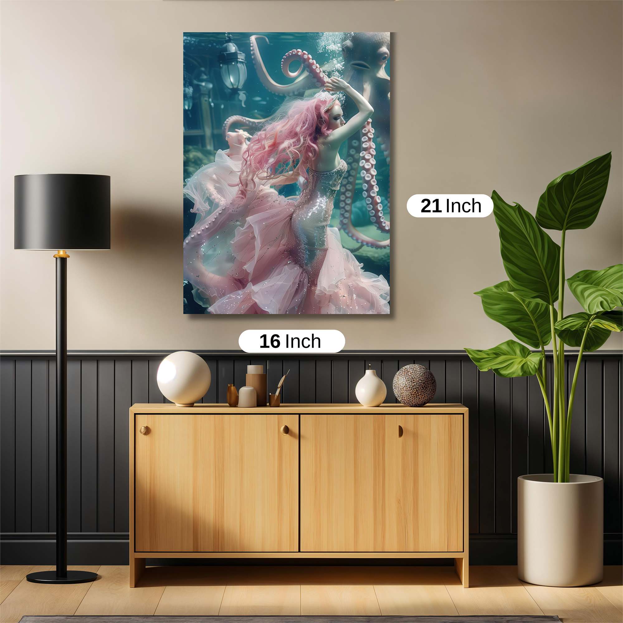 Mermaid Whimsy Safe Wall Magnetic / M