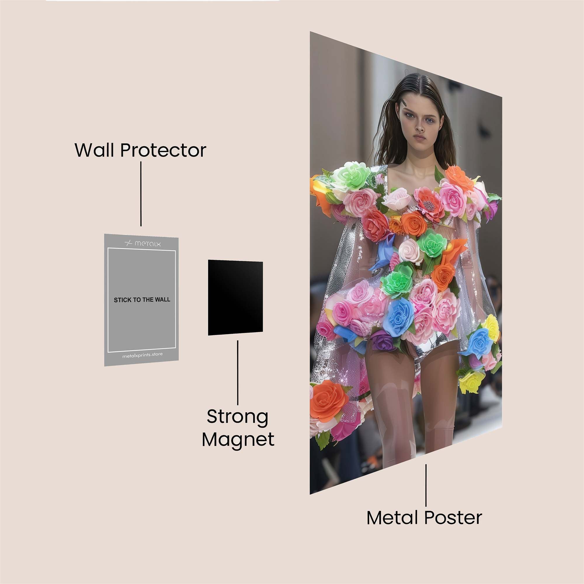 Floral Extravaganza Safe Wall Magnetic / M