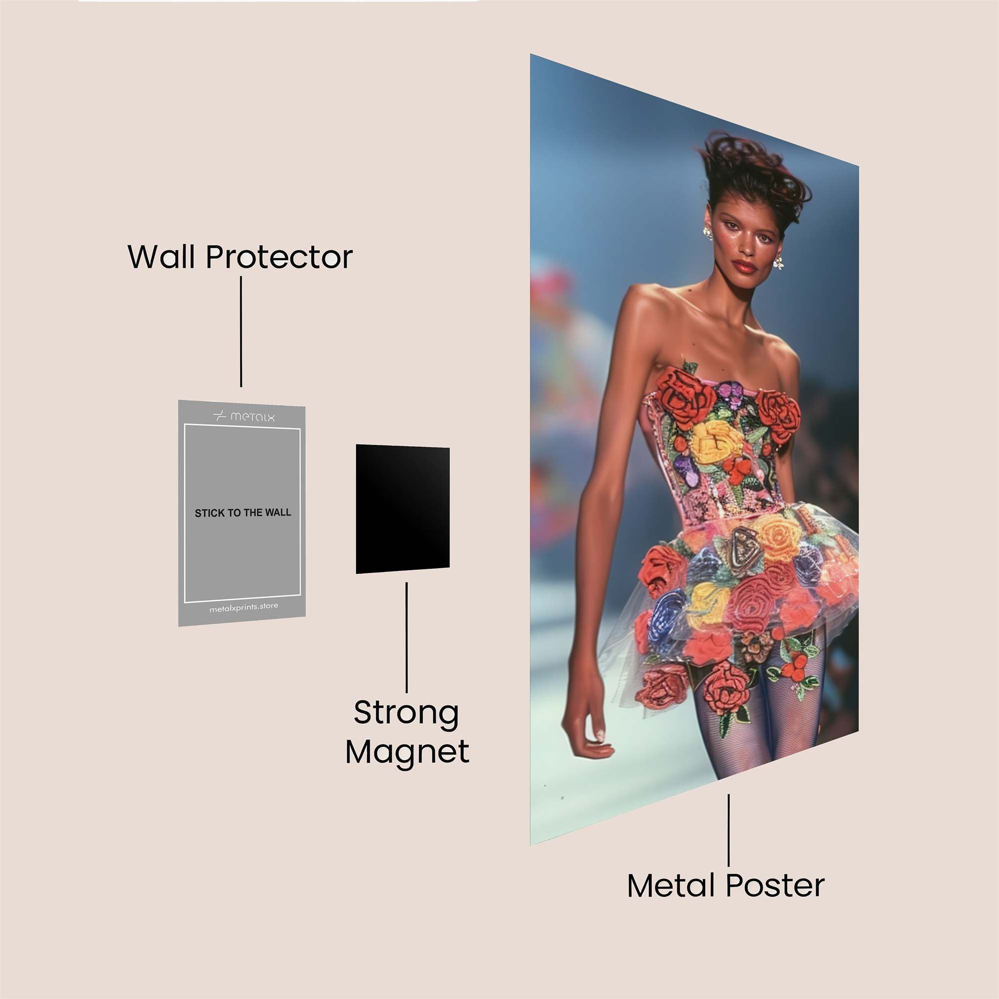 Floral Extravaganza Safe Wall Magnetic / M