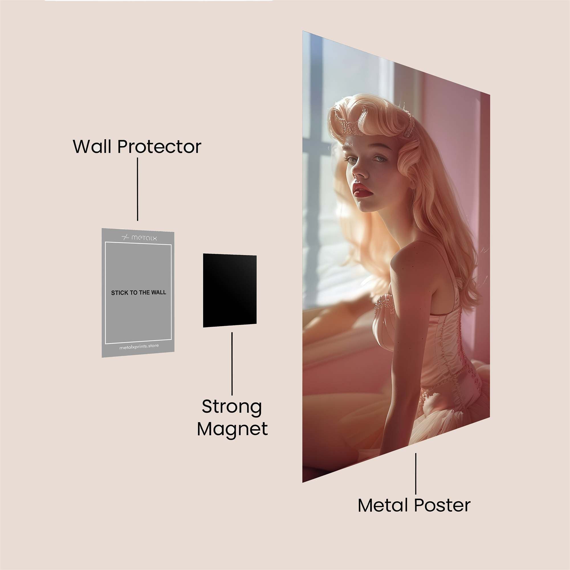 Ballerina Dream Safe Wall Magnetic / M