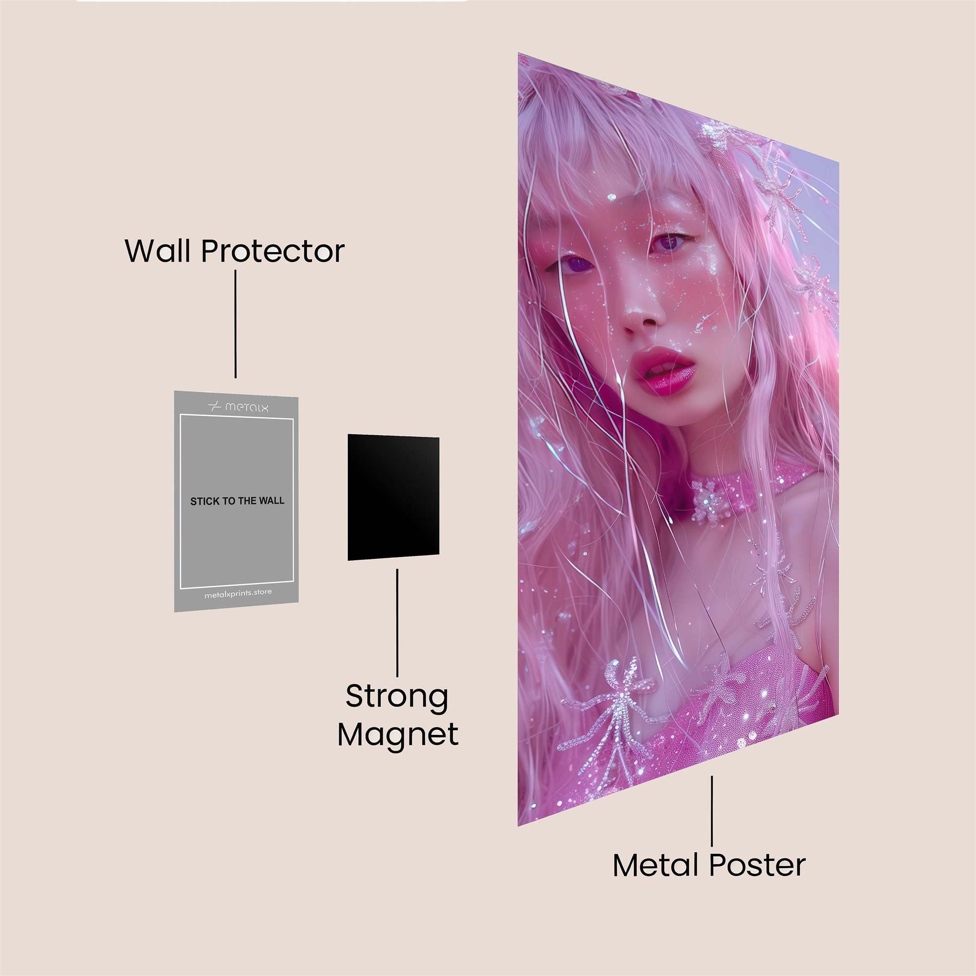 Fairy Whimsy Safe Wall Magnetic / M