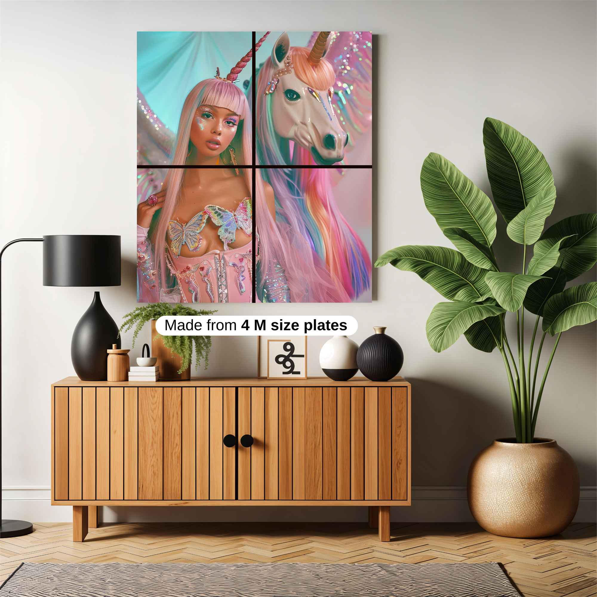 Unicorn Whimsy Safe Wall Magnetic / M