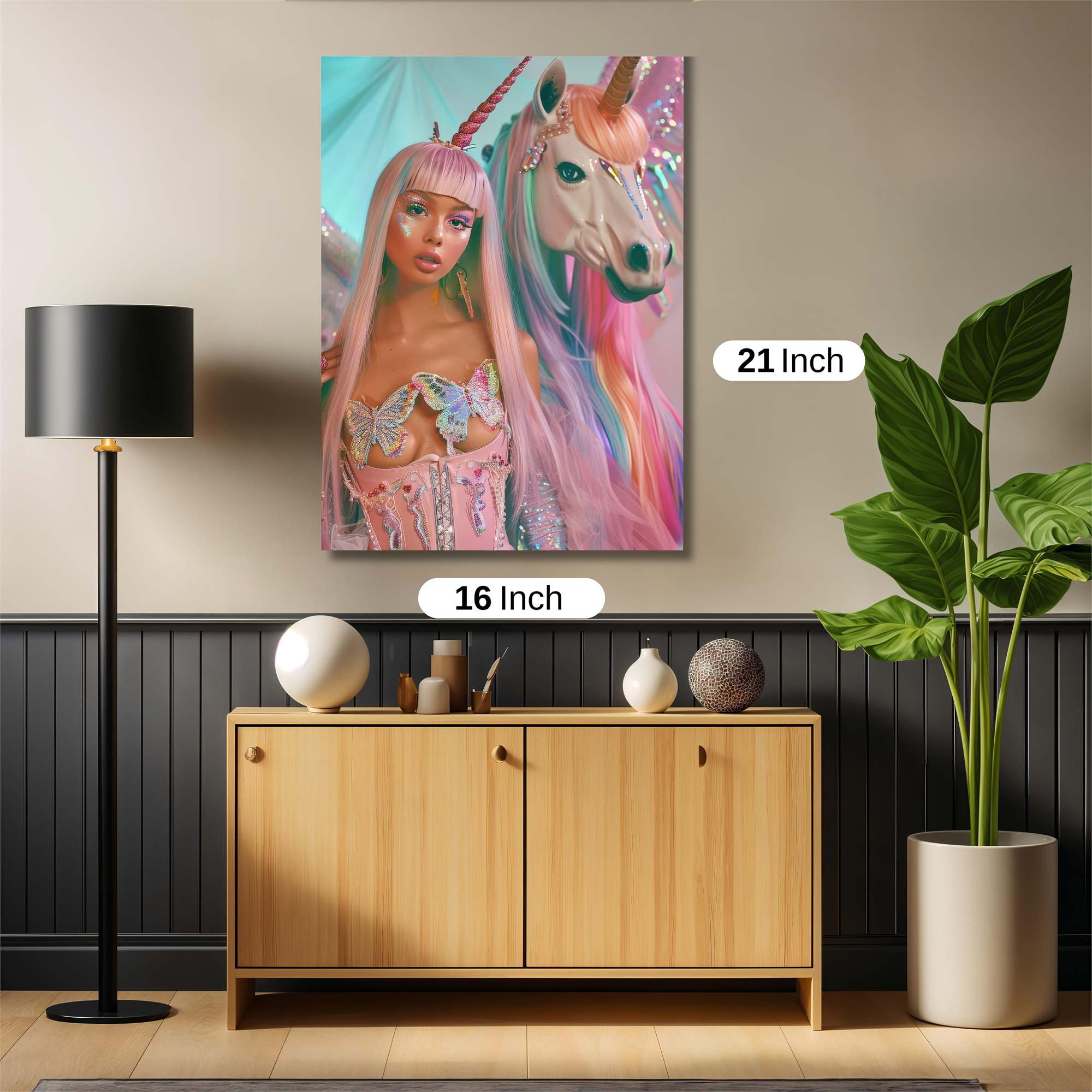 Unicorn Whimsy Safe Wall Magnetic / M