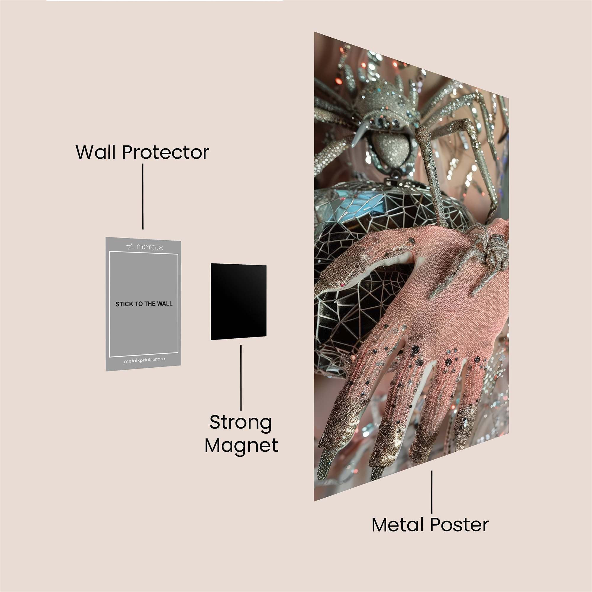 Spider Elegance Safe Wall Magnetic / M