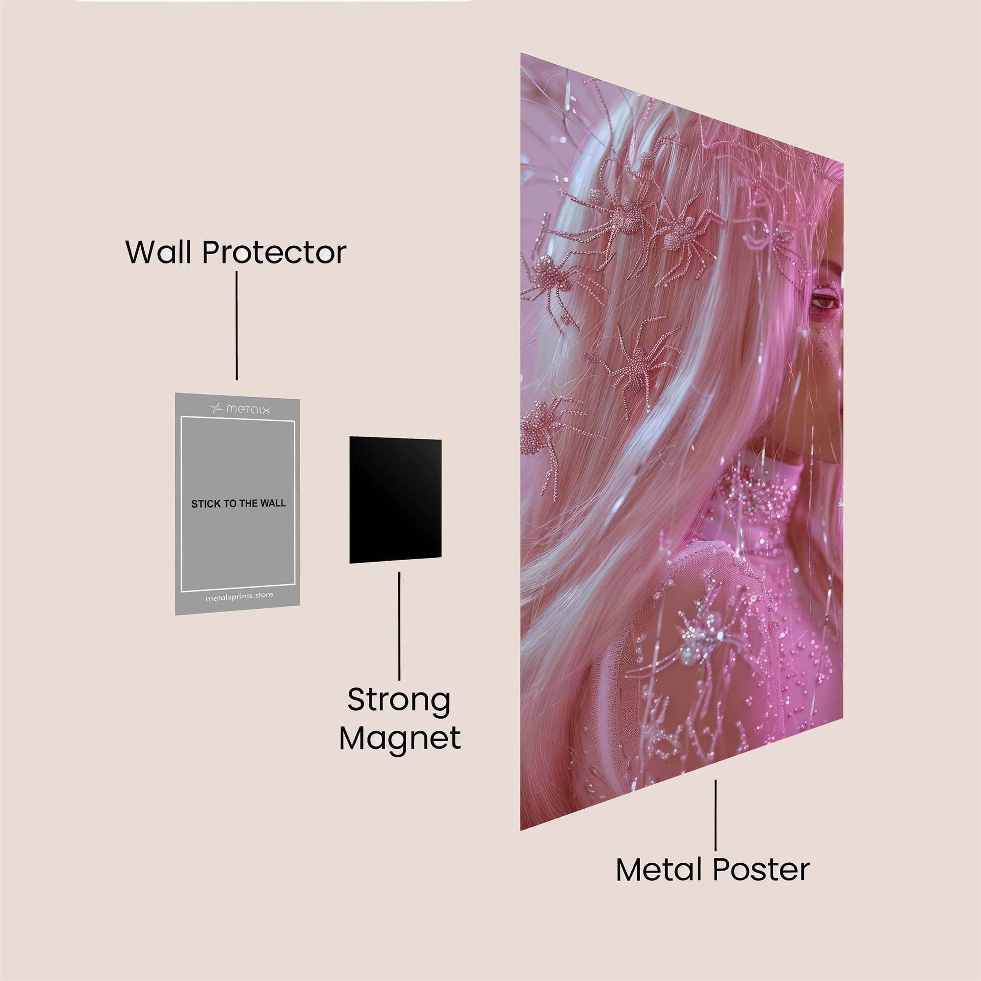 Spider Dream Safe Wall Magnetic / M
