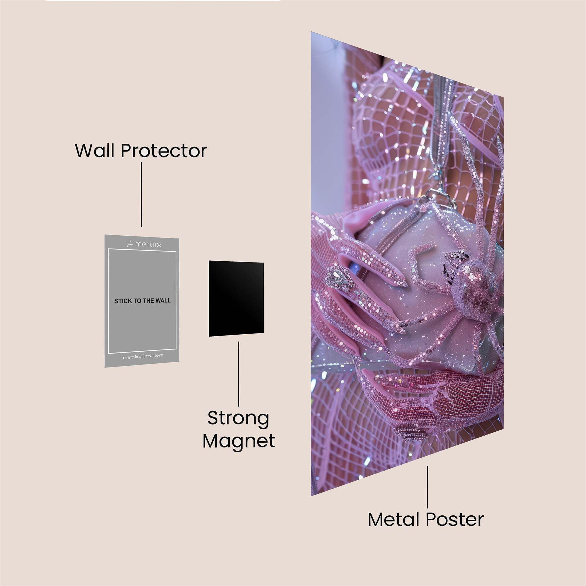 Spider Enchantment Safe Wall Magnetic / M
