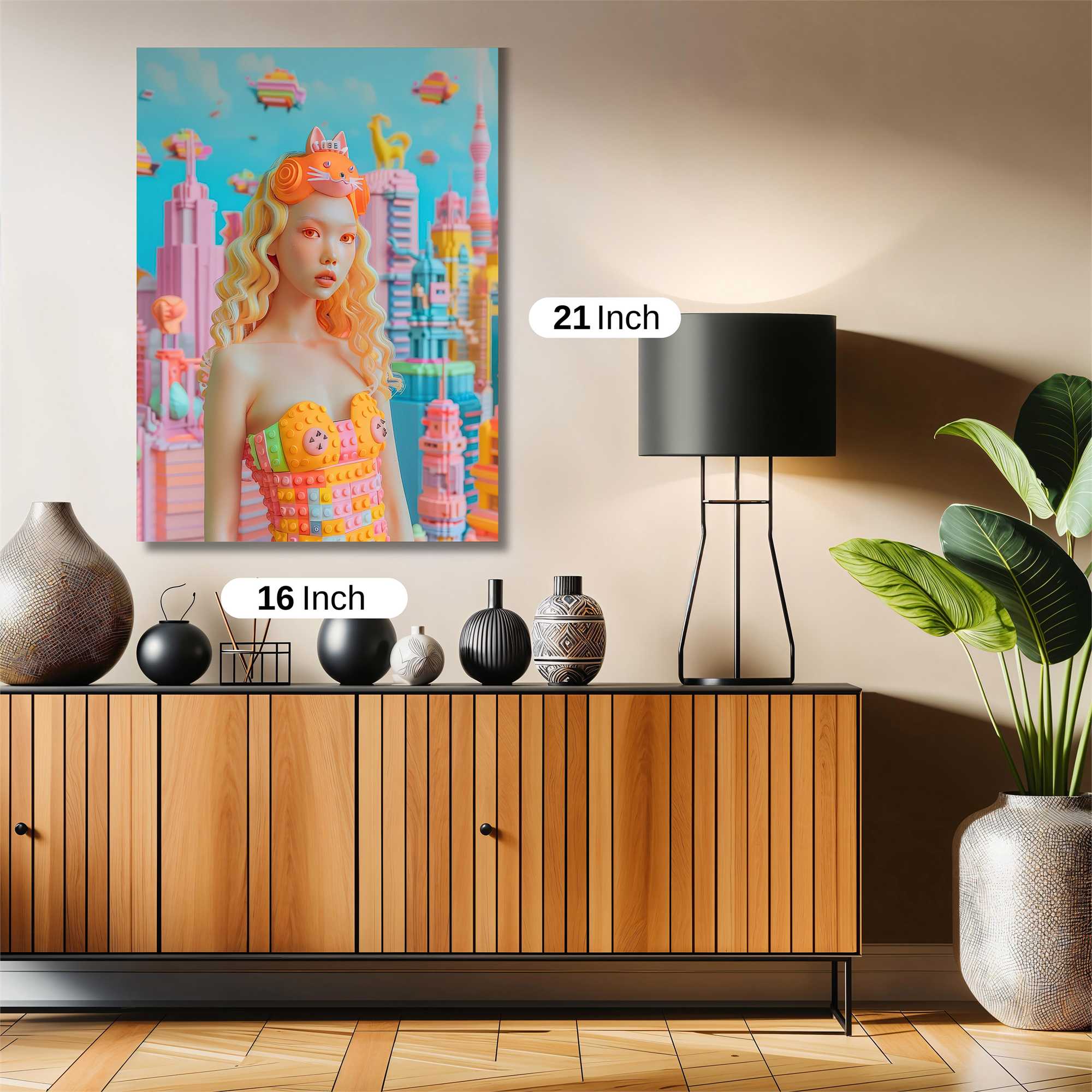 Neon Dreamscape Safe Wall Magnetic / M