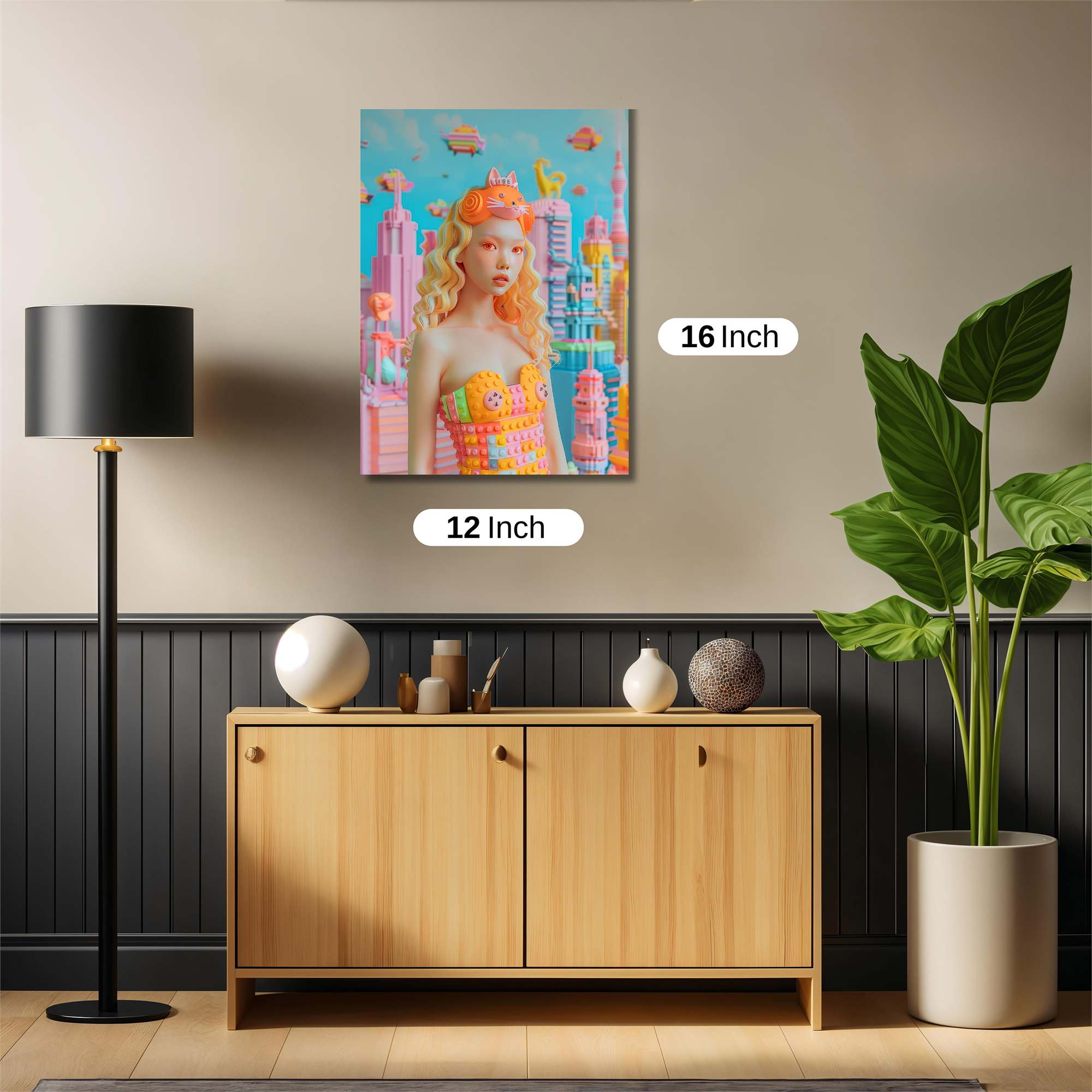 Neon Dreamscape Safe Wall Magnetic / M