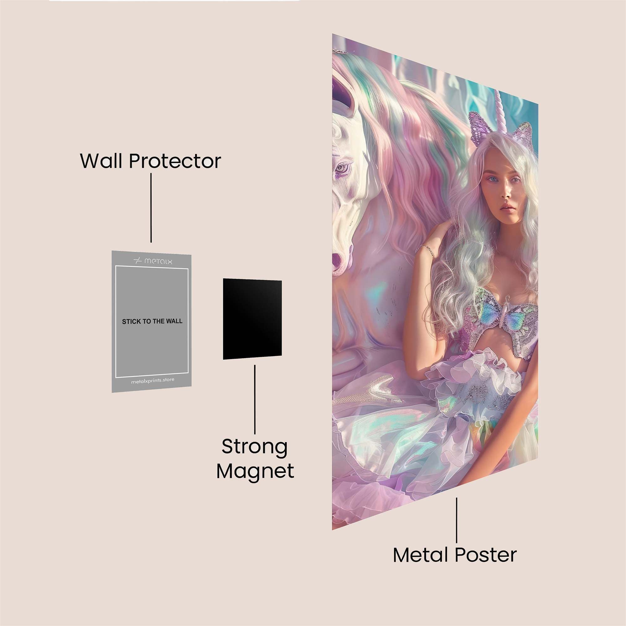 Unicorn Dream Safe Wall Magnetic / M