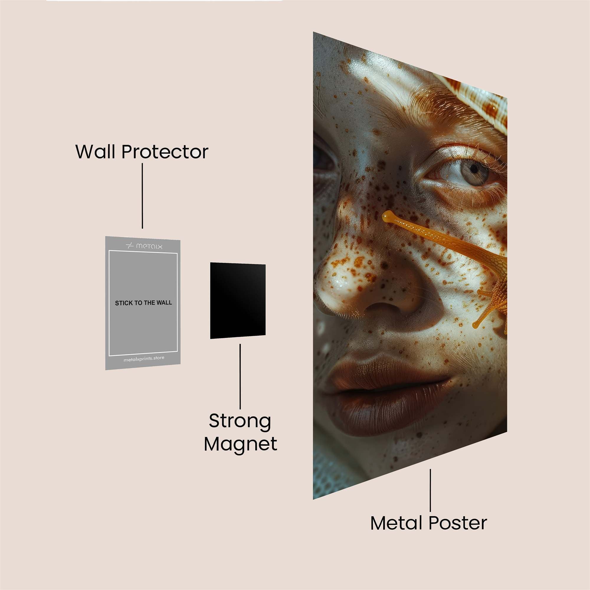 Snail Serenity Safe Wall Magnetic / M