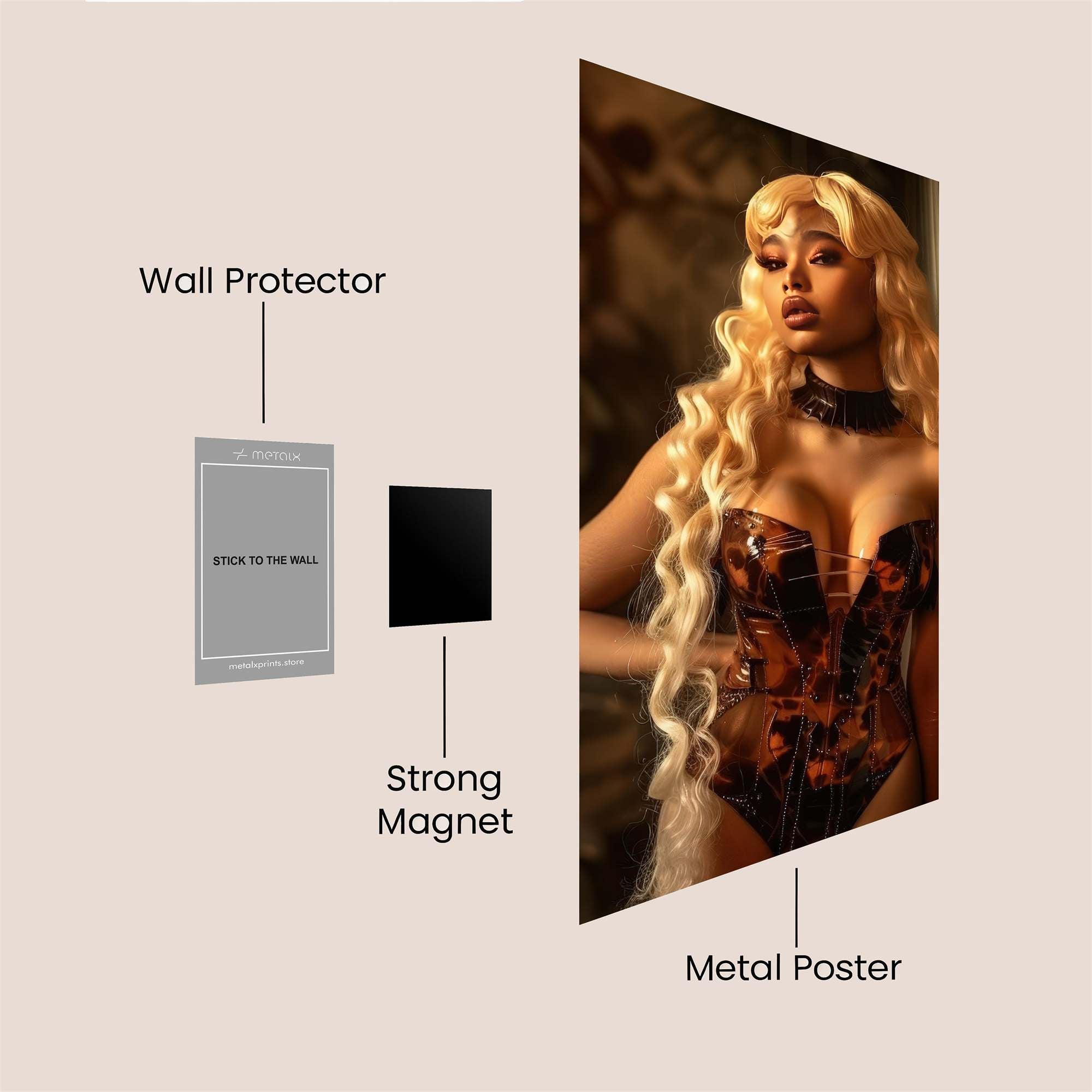 Blonde Enigma Safe Wall Magnetic / M