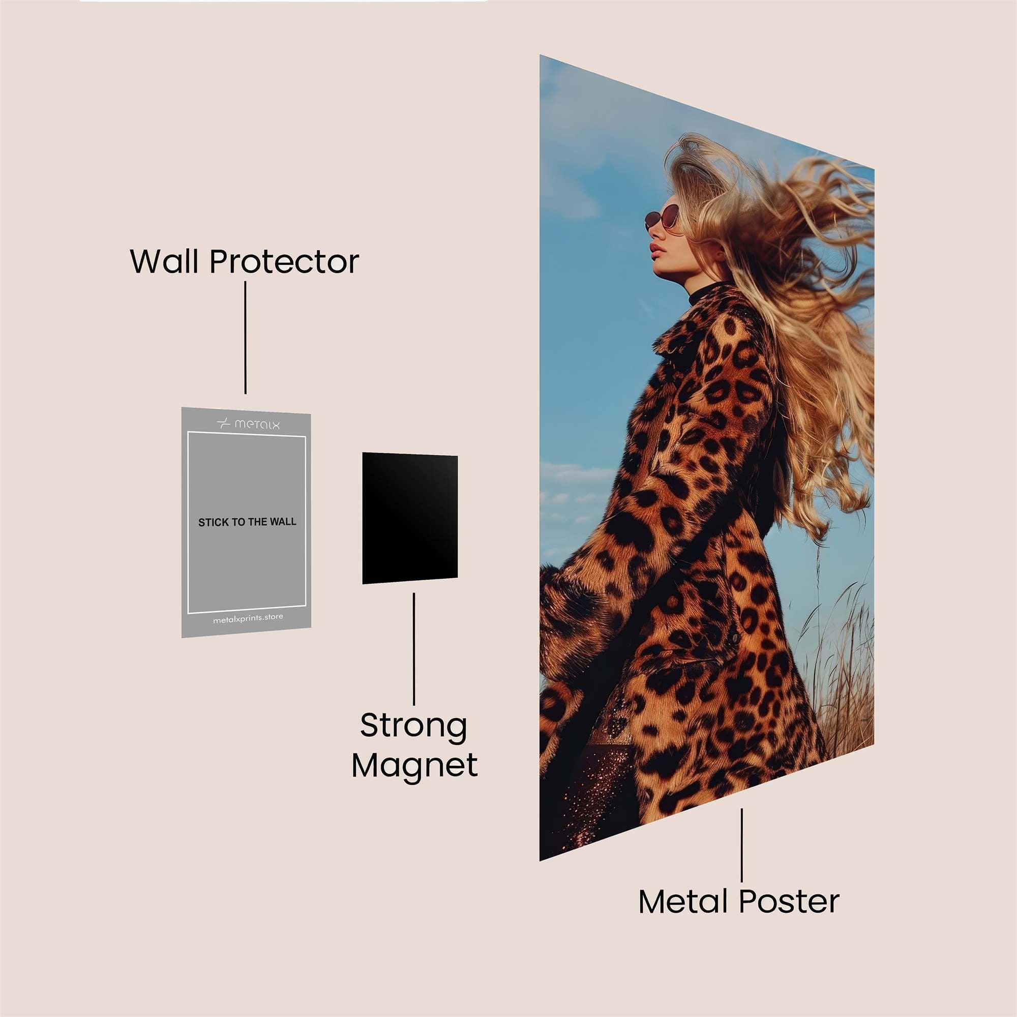 Leopard Dream Safe Wall Magnetic / M