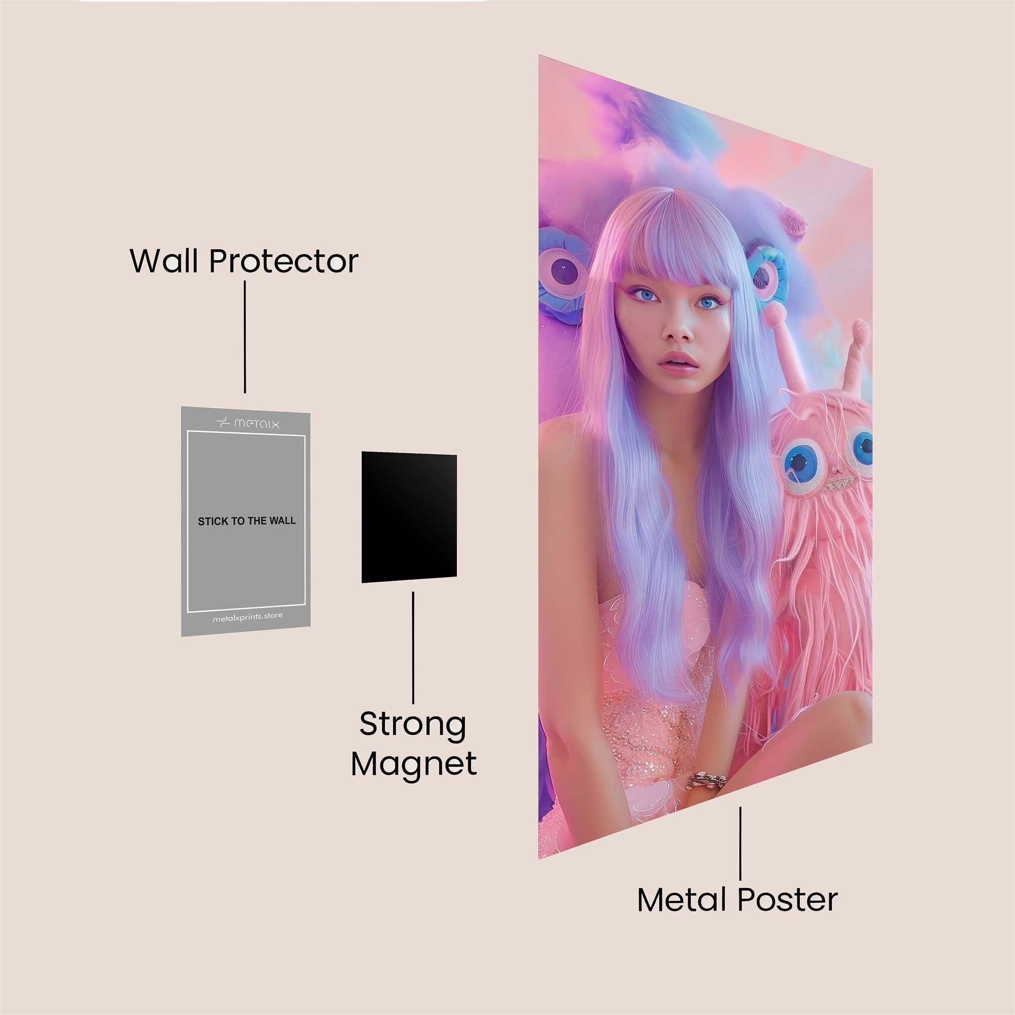 Fairy Whimsy Safe Wall Magnetic / M