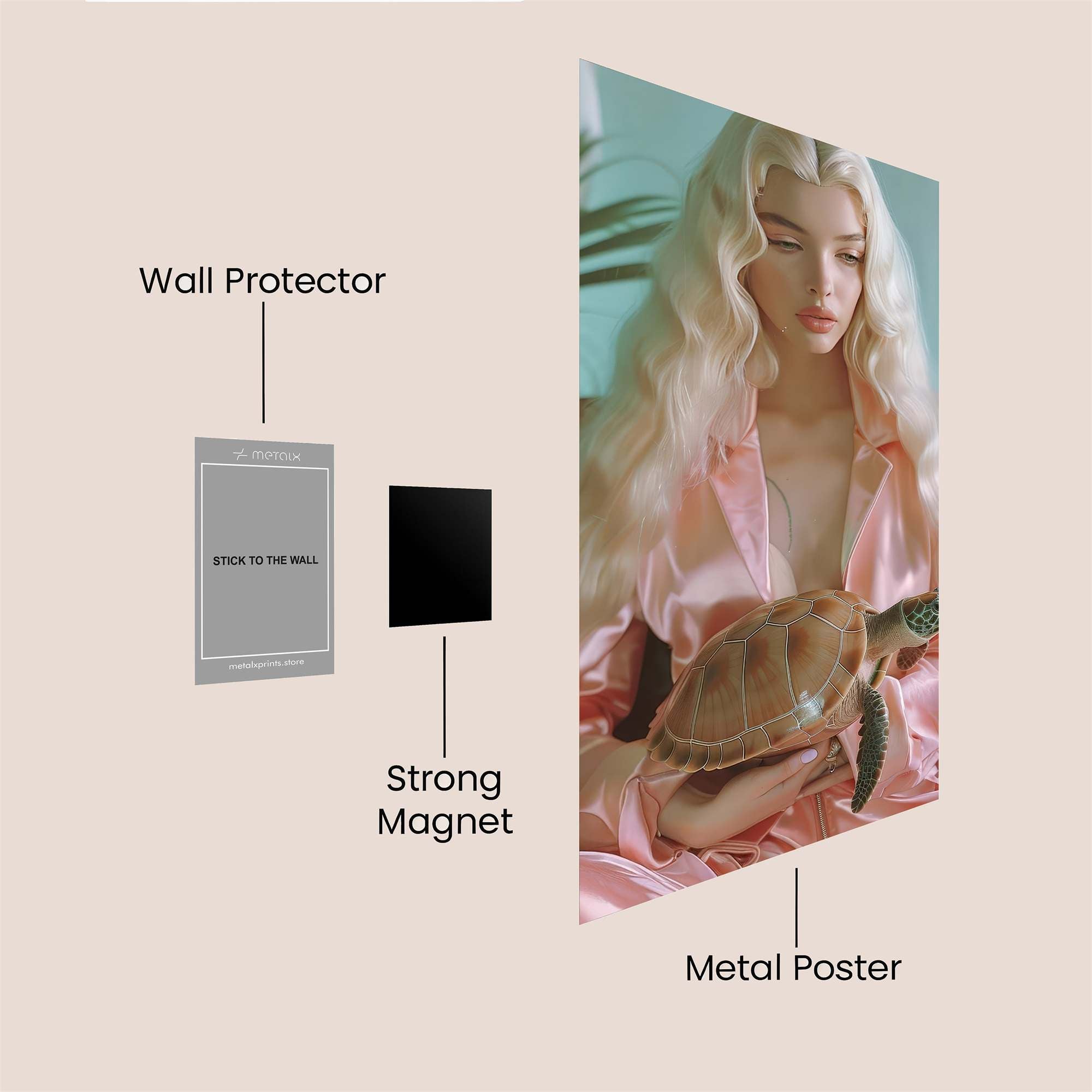 Turtle Serenity Safe Wall Magnetic / M