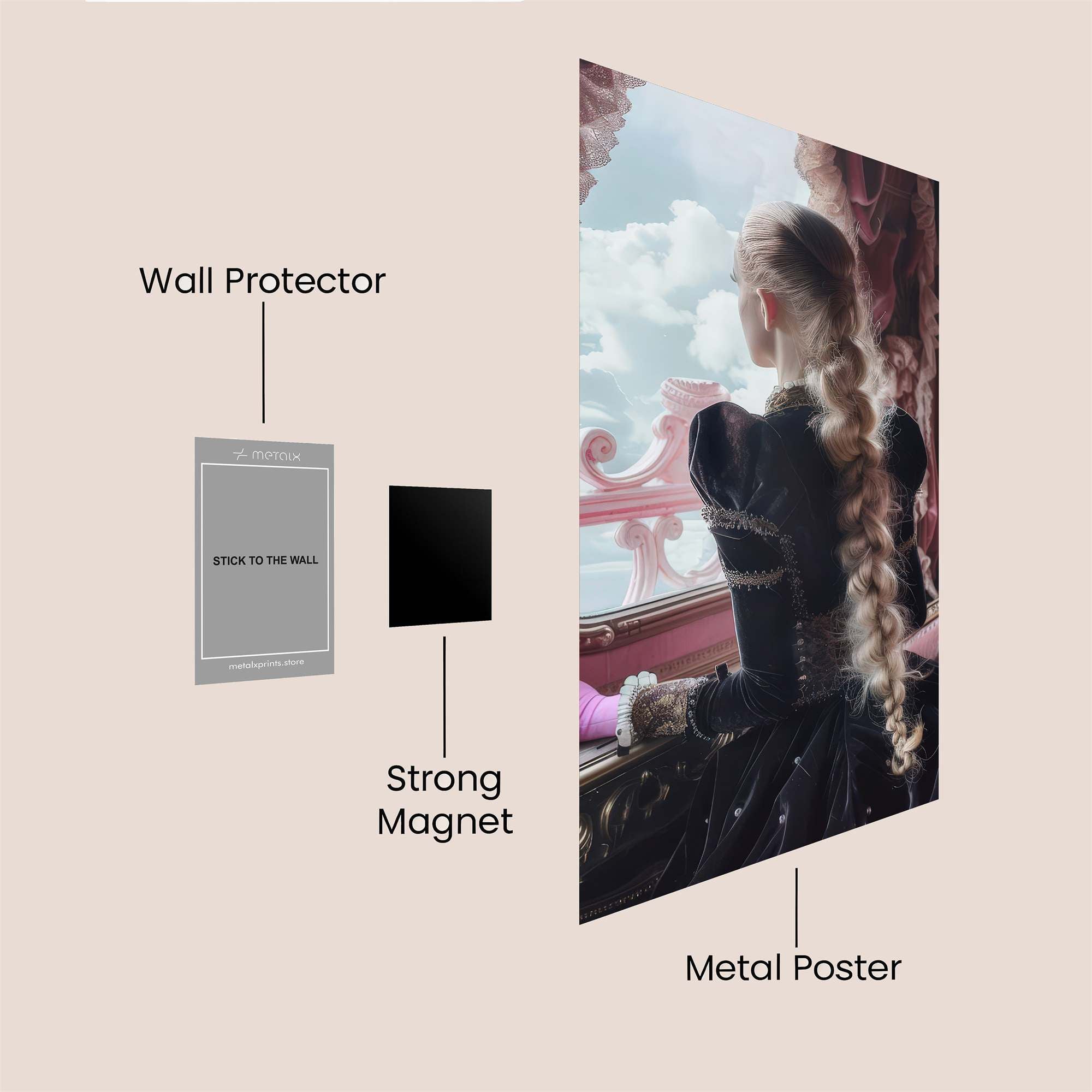Princess Dreaming Safe Wall Magnetic / M