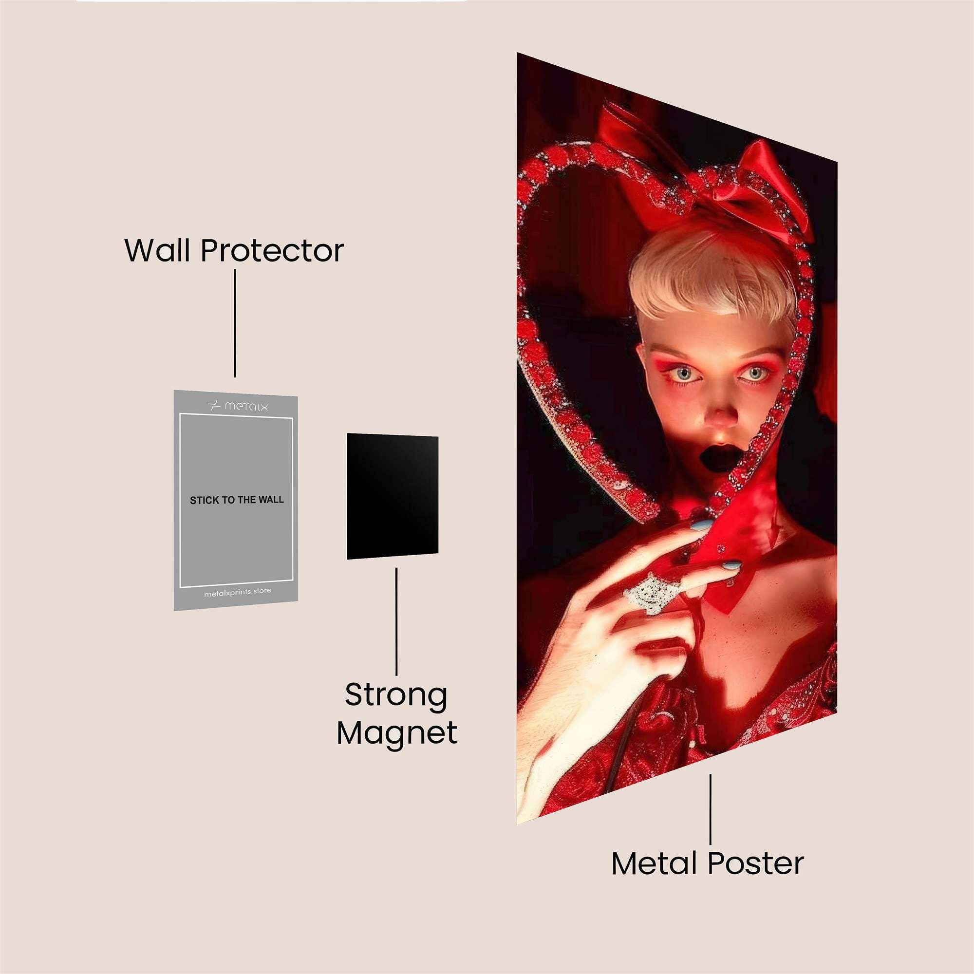 Heartbreaker Glamour Safe Wall Magnetic / M
