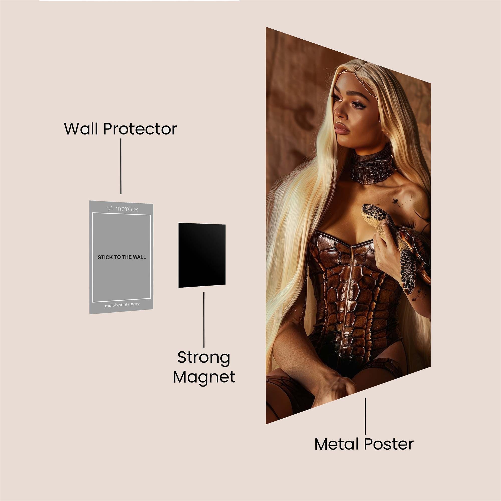 Warrior Elegance Safe Wall Magnetic / M