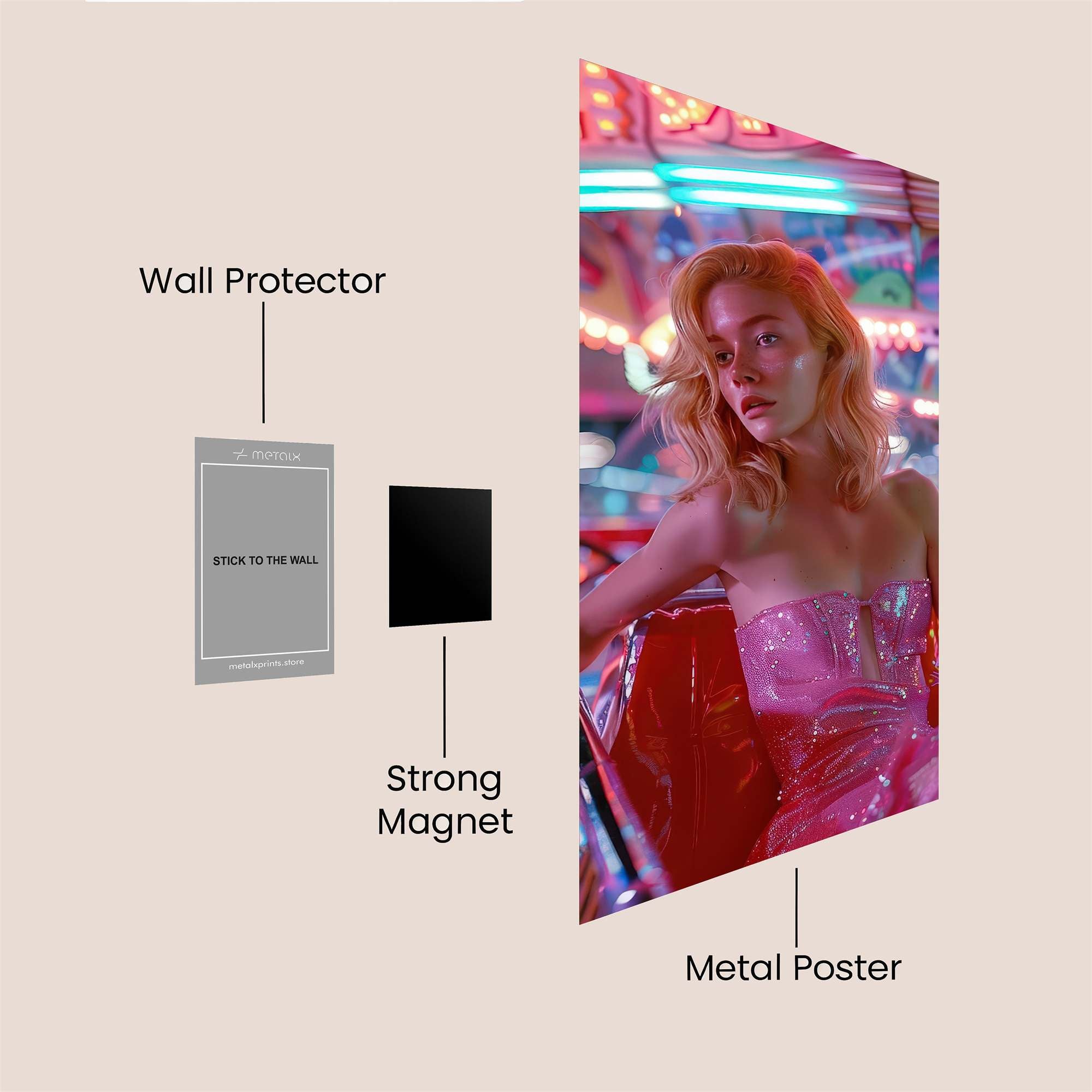 Neon Dream Safe Wall Magnetic / M
