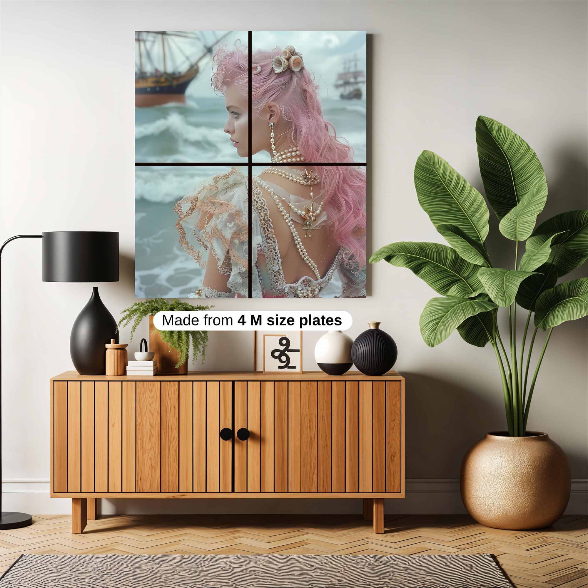 Mermaid Whimsy Safe Wall Magnetic / M