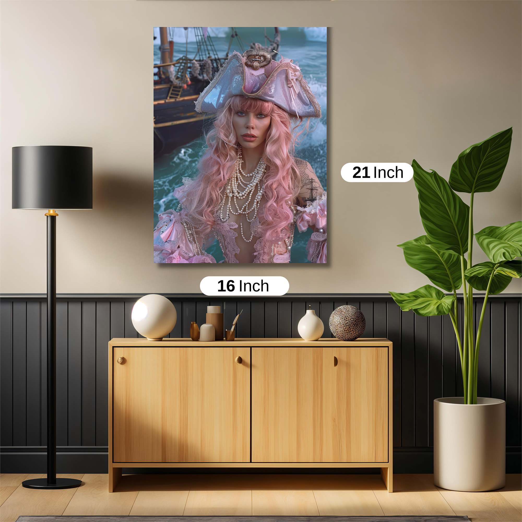 Pirate Whimsy Safe Wall Magnetic / M