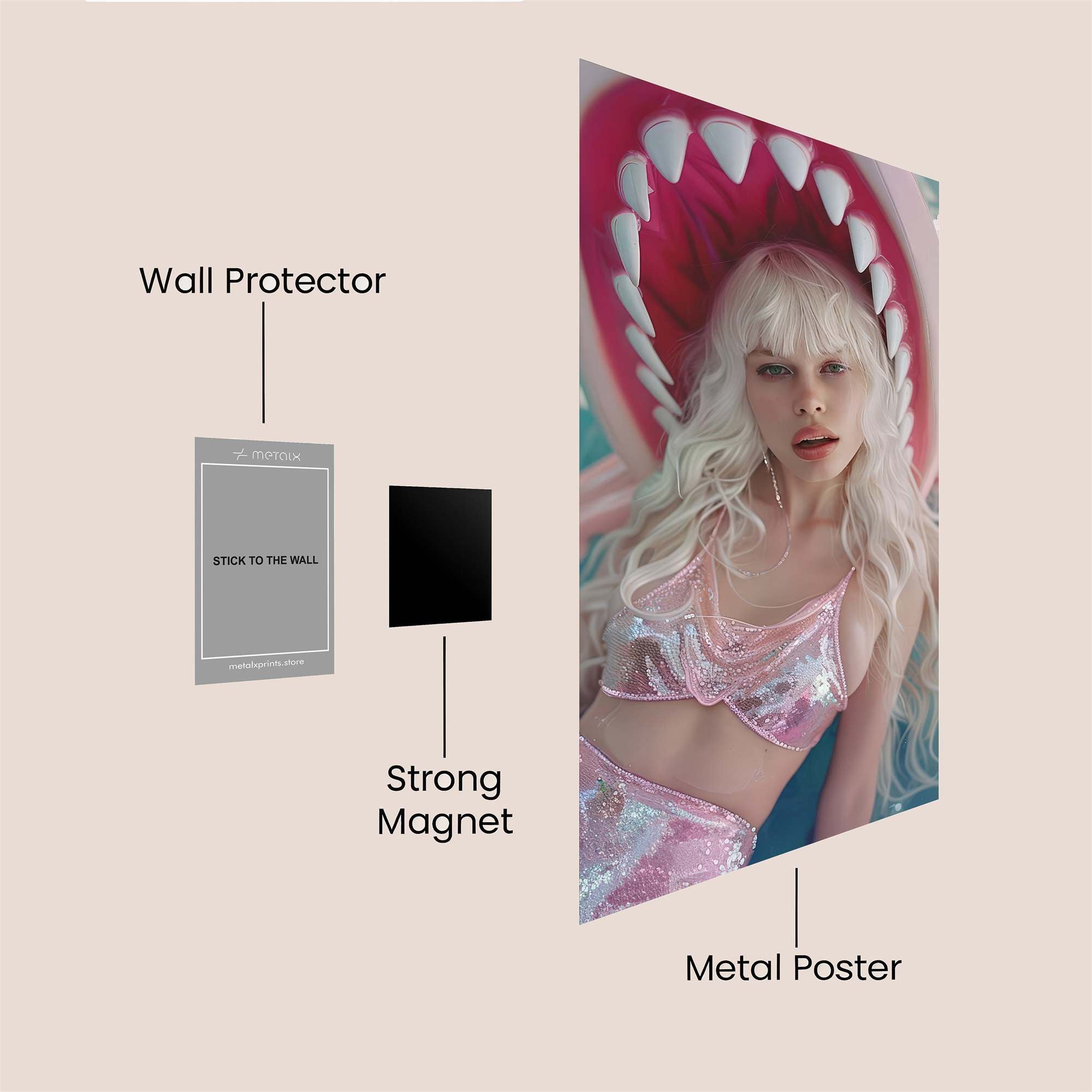 Shark Glam Safe Wall Magnetic / M