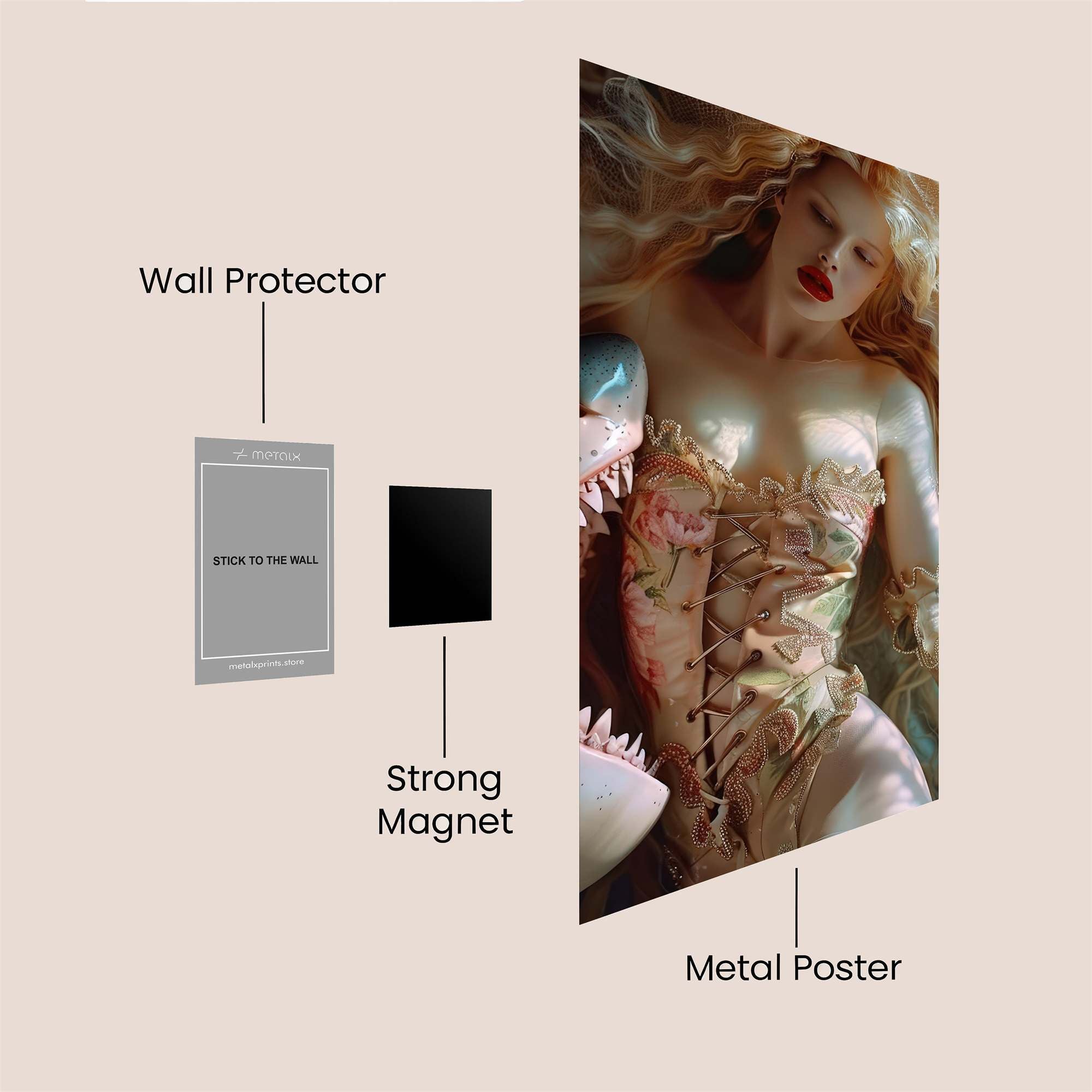 Siren's Embrace Safe Wall Magnetic / M