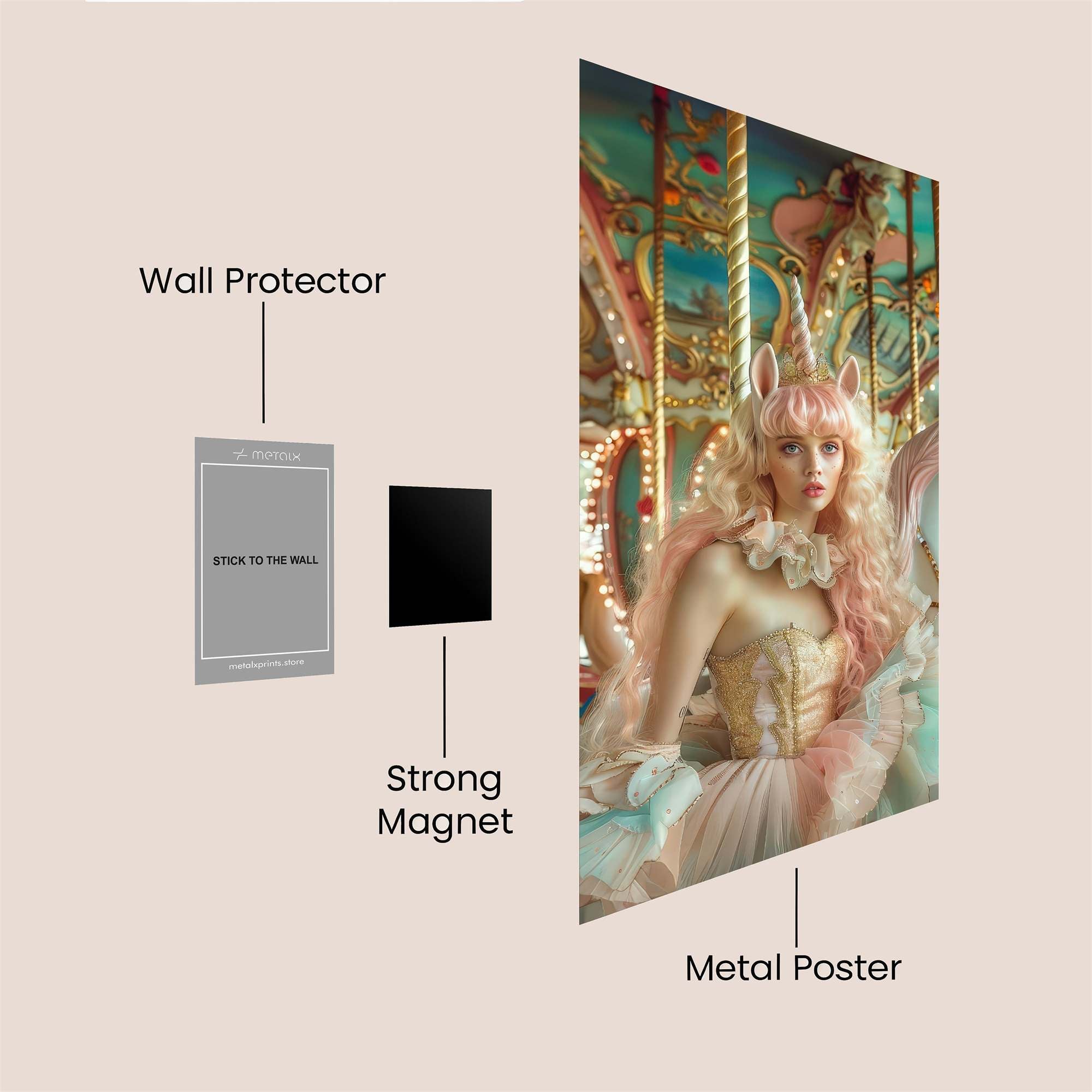 Unicorn Whimsy Safe Wall Magnetic / M