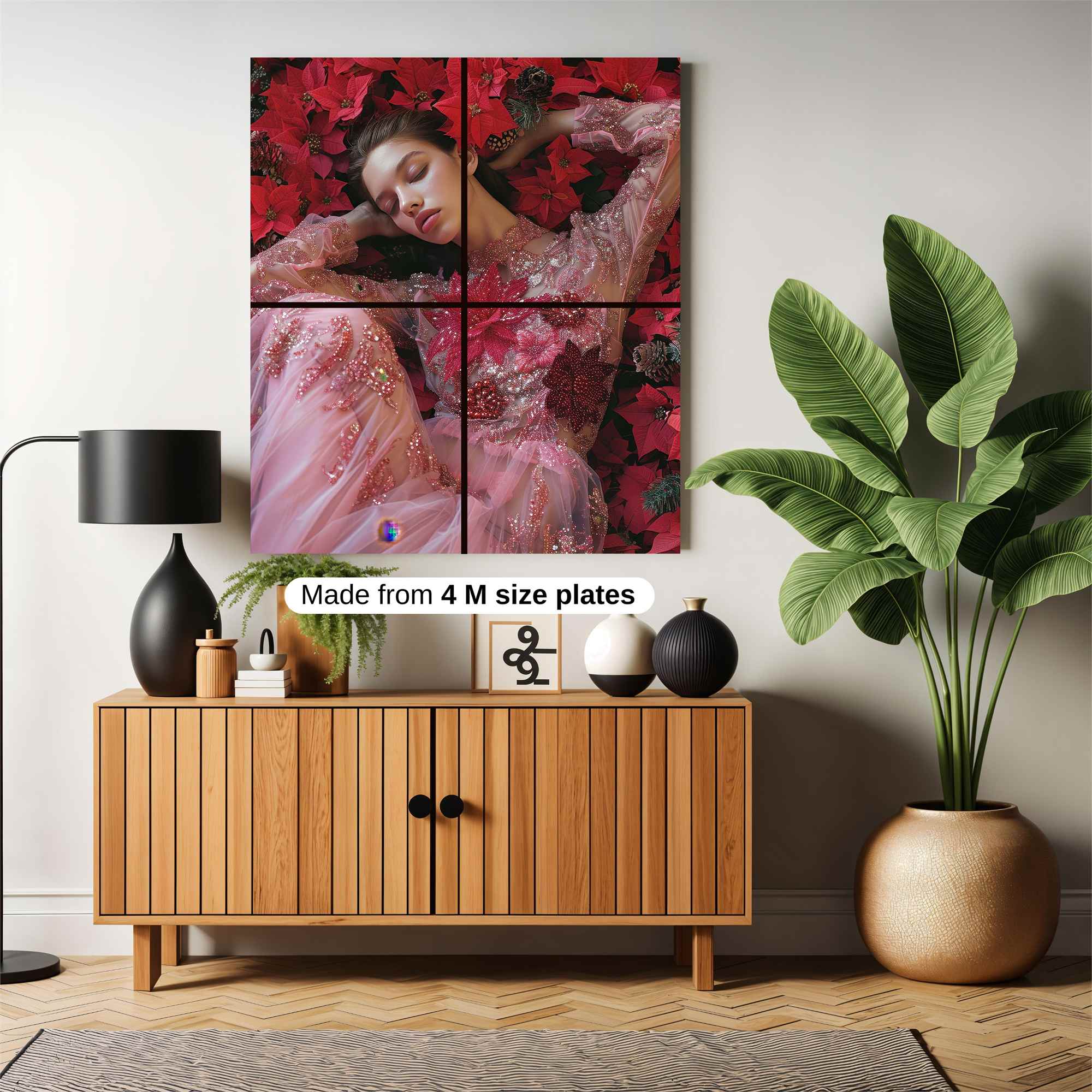 Poinsettia Dream Safe Wall Magnetic / M