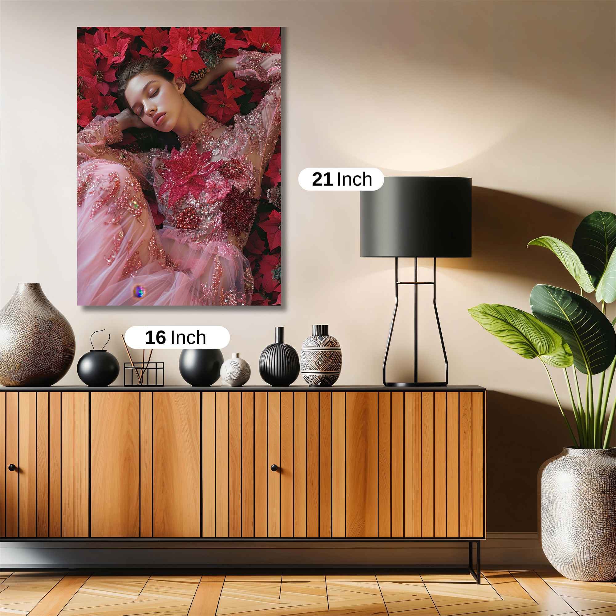 Poinsettia Dream Safe Wall Magnetic / M