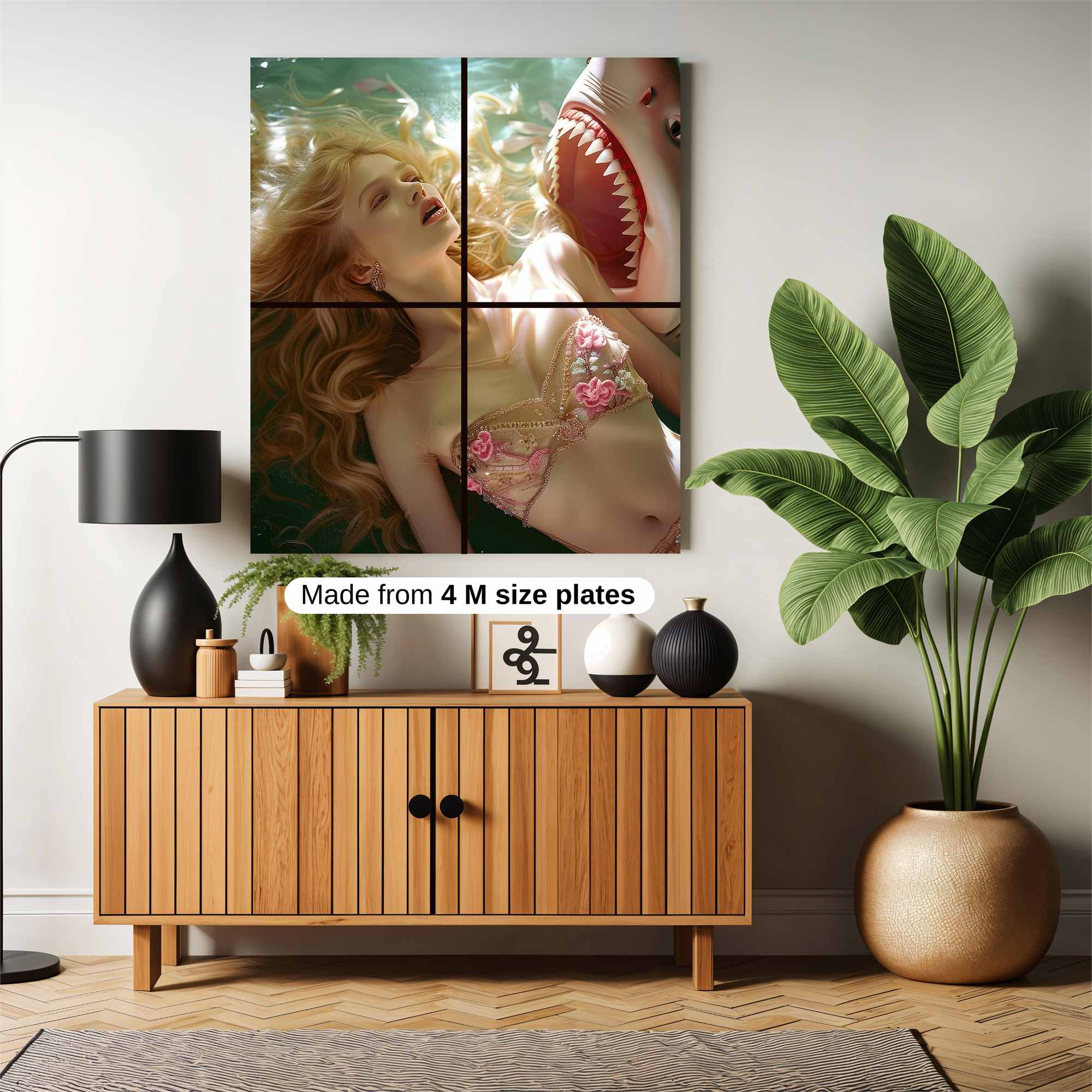 Mermaid Peril Safe Wall Magnetic / M