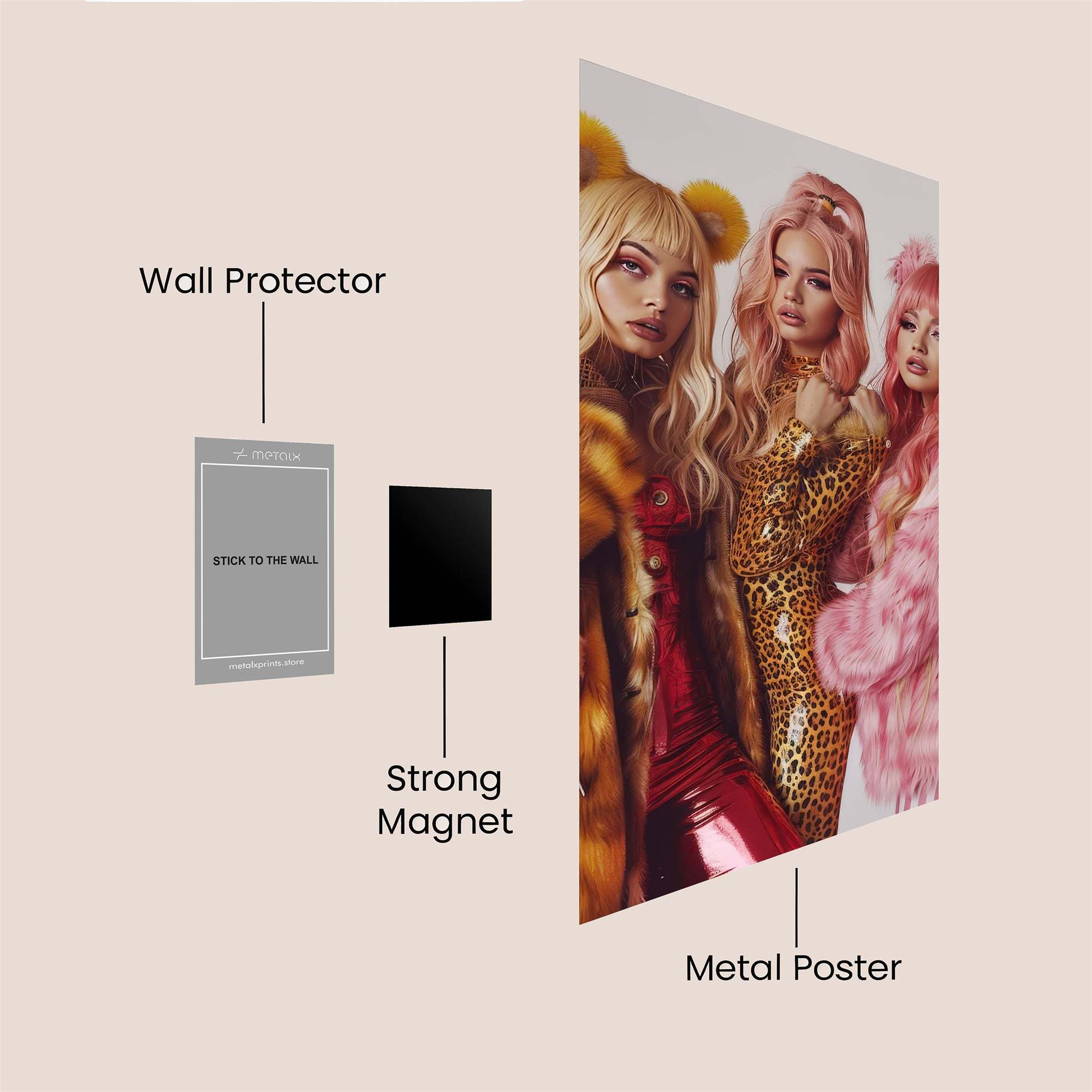 Pop Extravaganza Safe Wall Magnetic / M