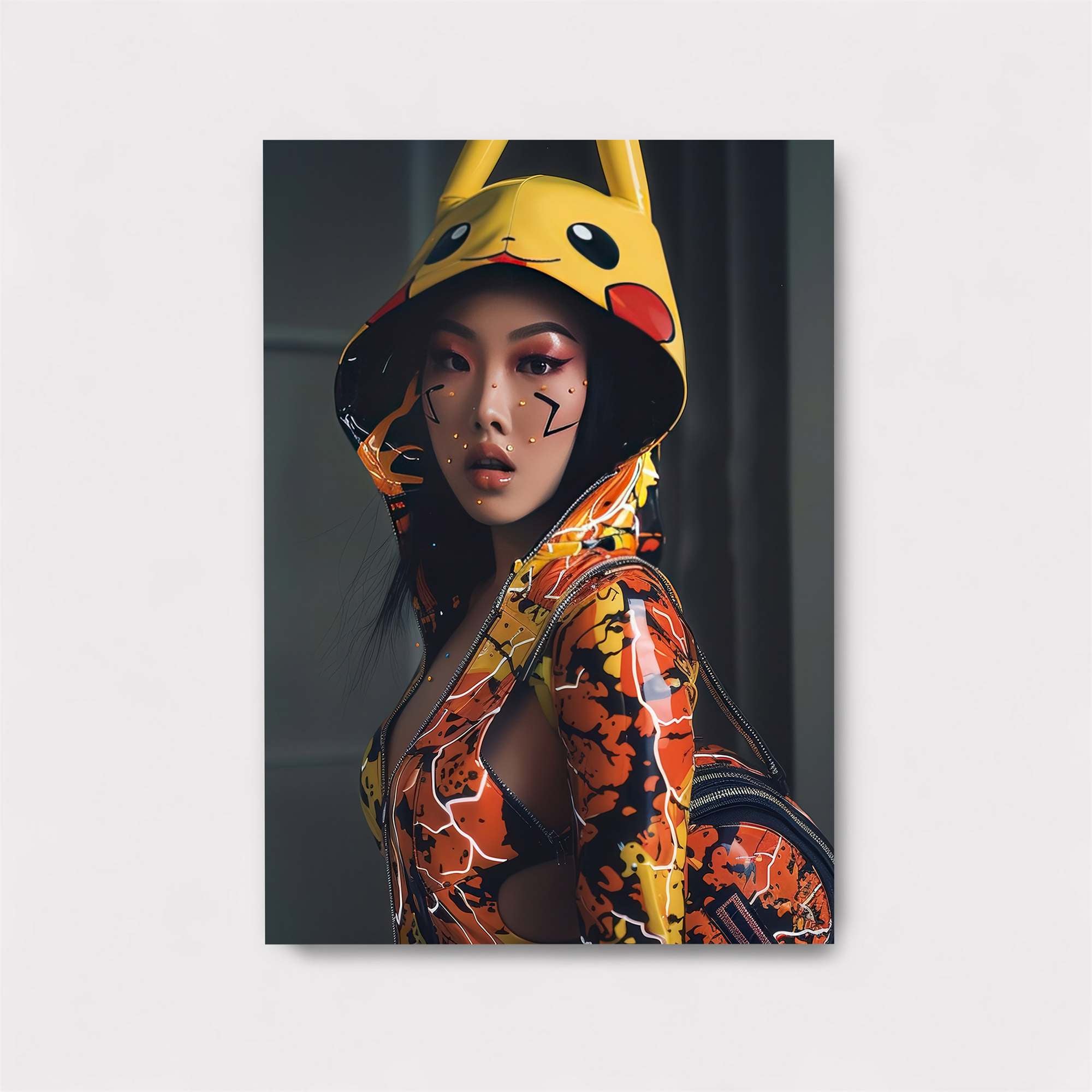 Pikachu Playful Safe Wall Magnetic / M