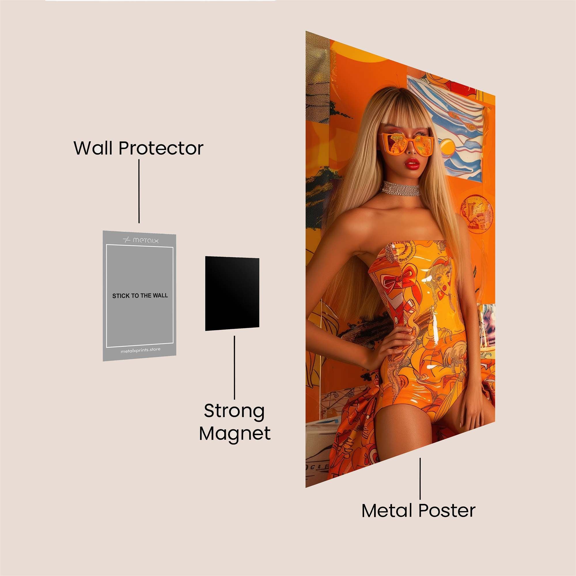 Sunny Vibe Safe Wall Magnetic / M