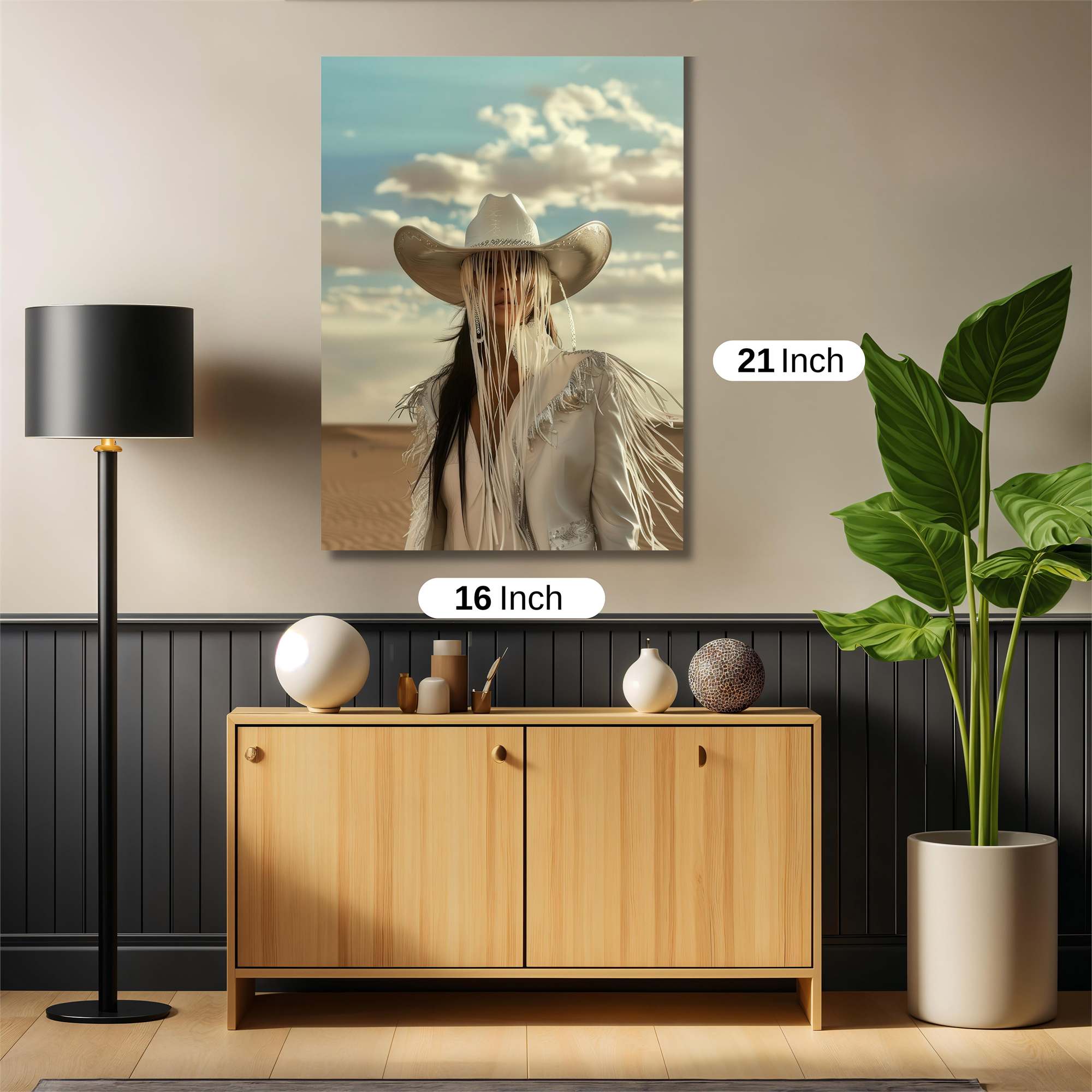 Cowgirl Serenity Safe Wall Magnetic / M