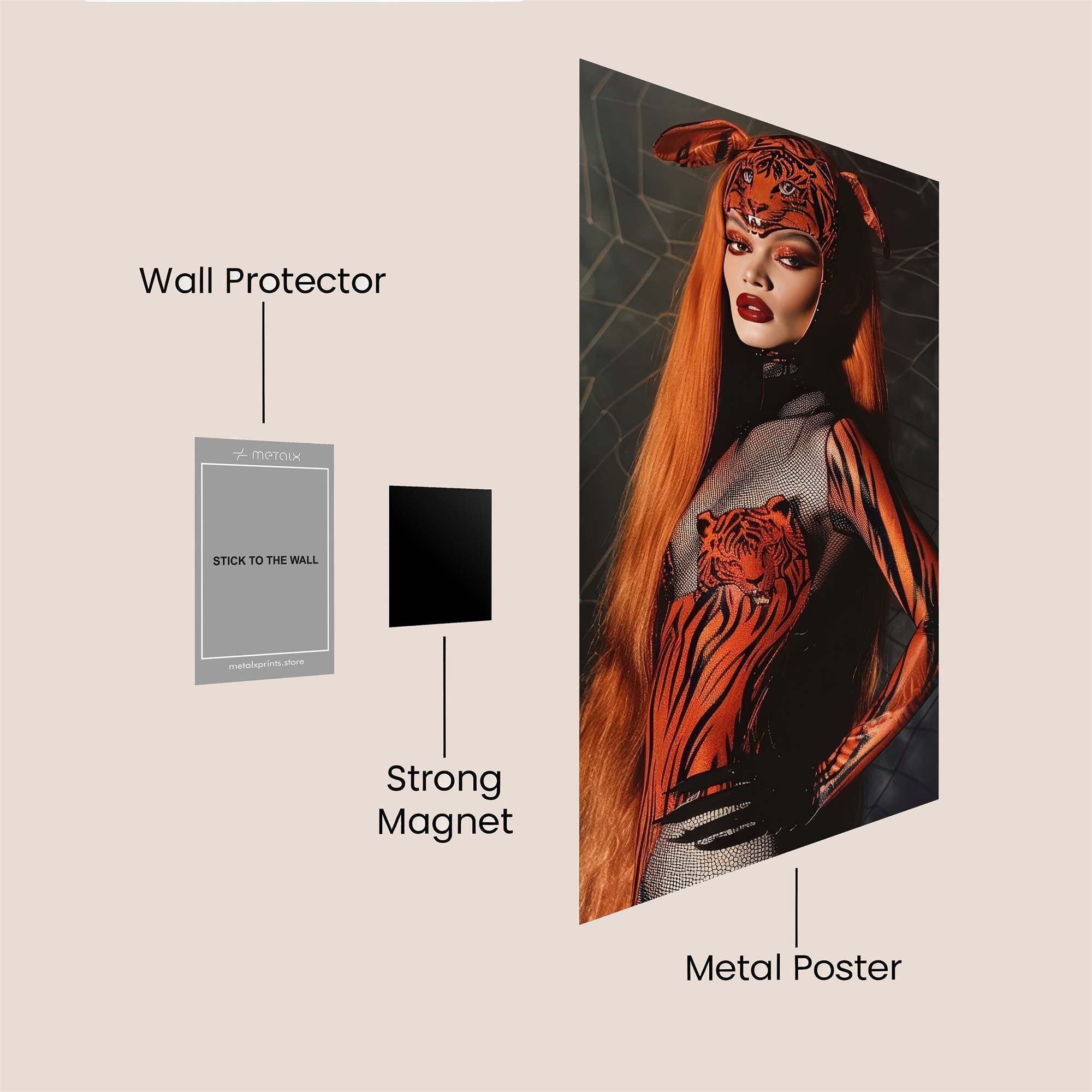 Tiger Enigma Safe Wall Magnetic / M