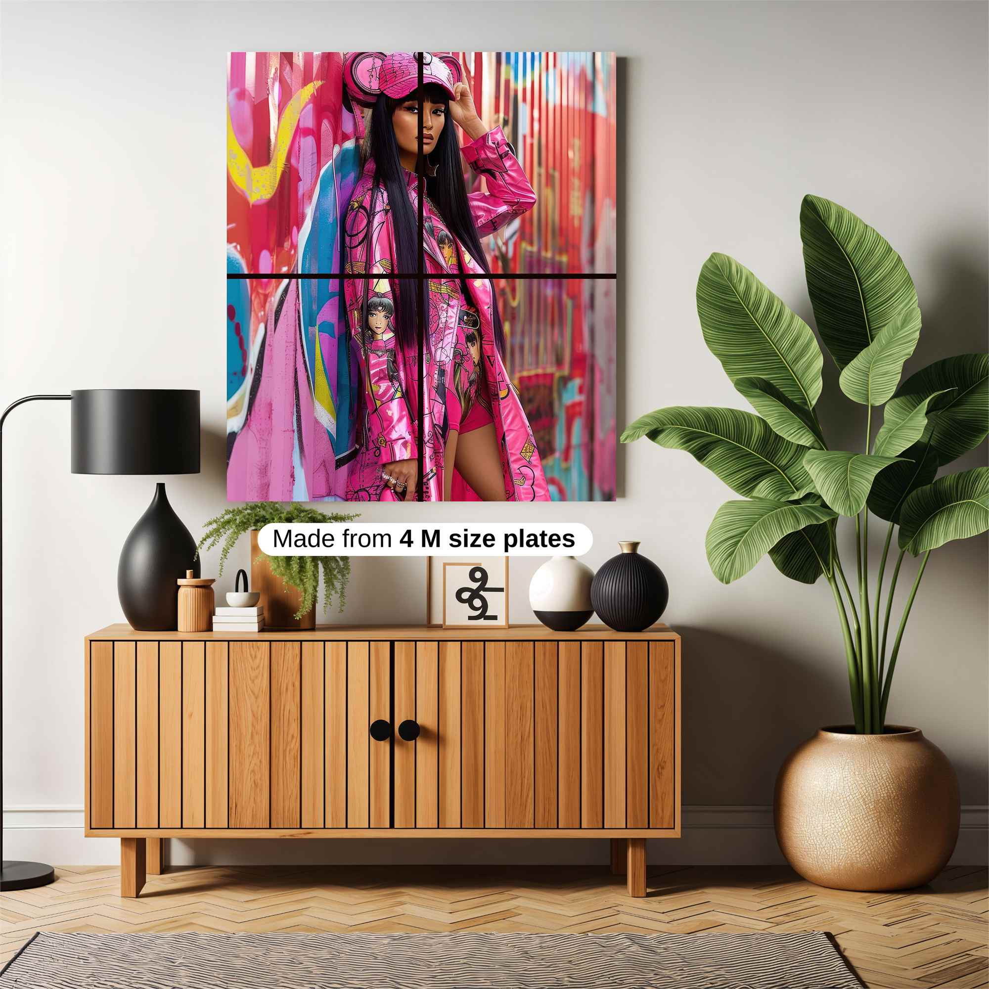 Graffiti Glam Safe Wall Magnetic / M