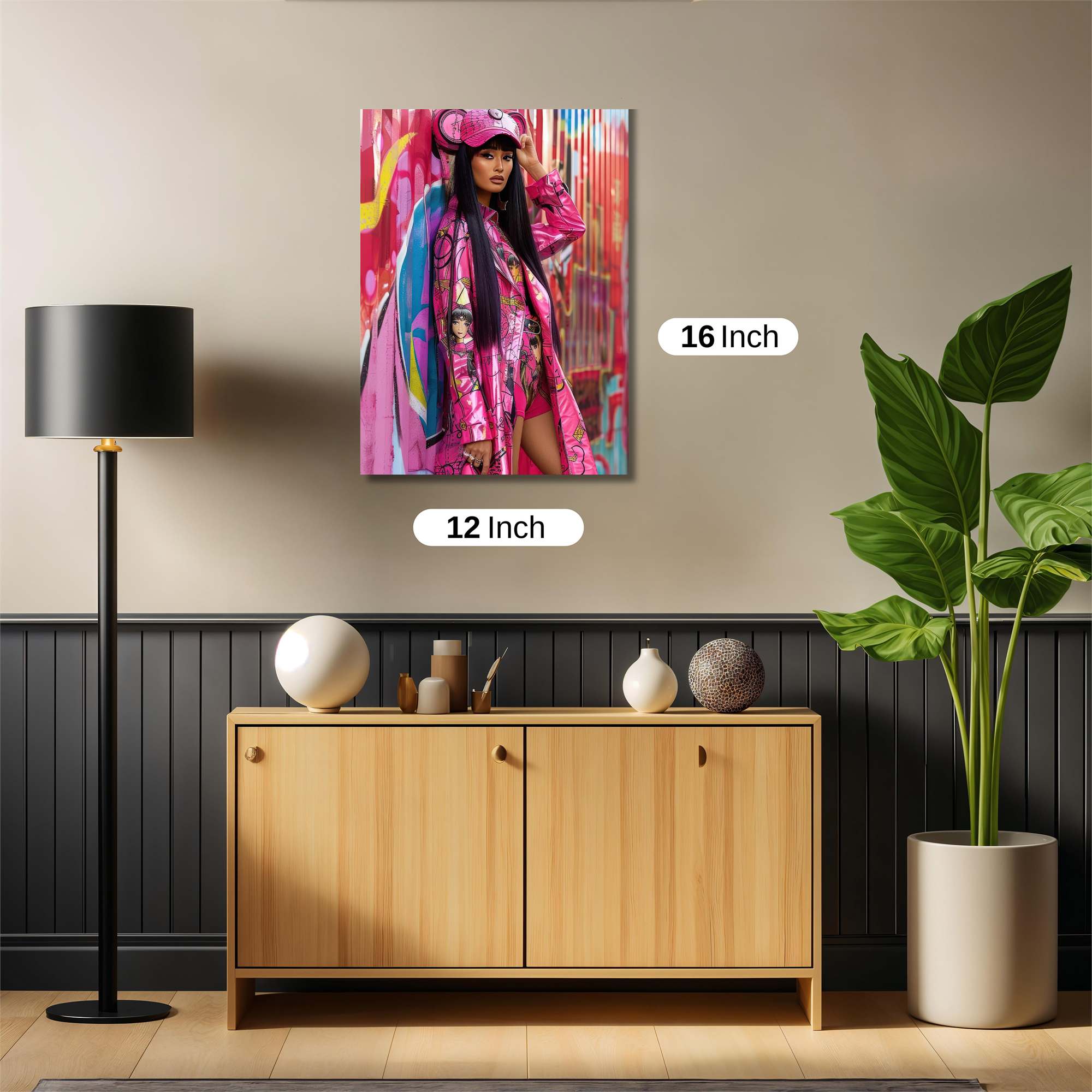 Graffiti Glam Safe Wall Magnetic / M