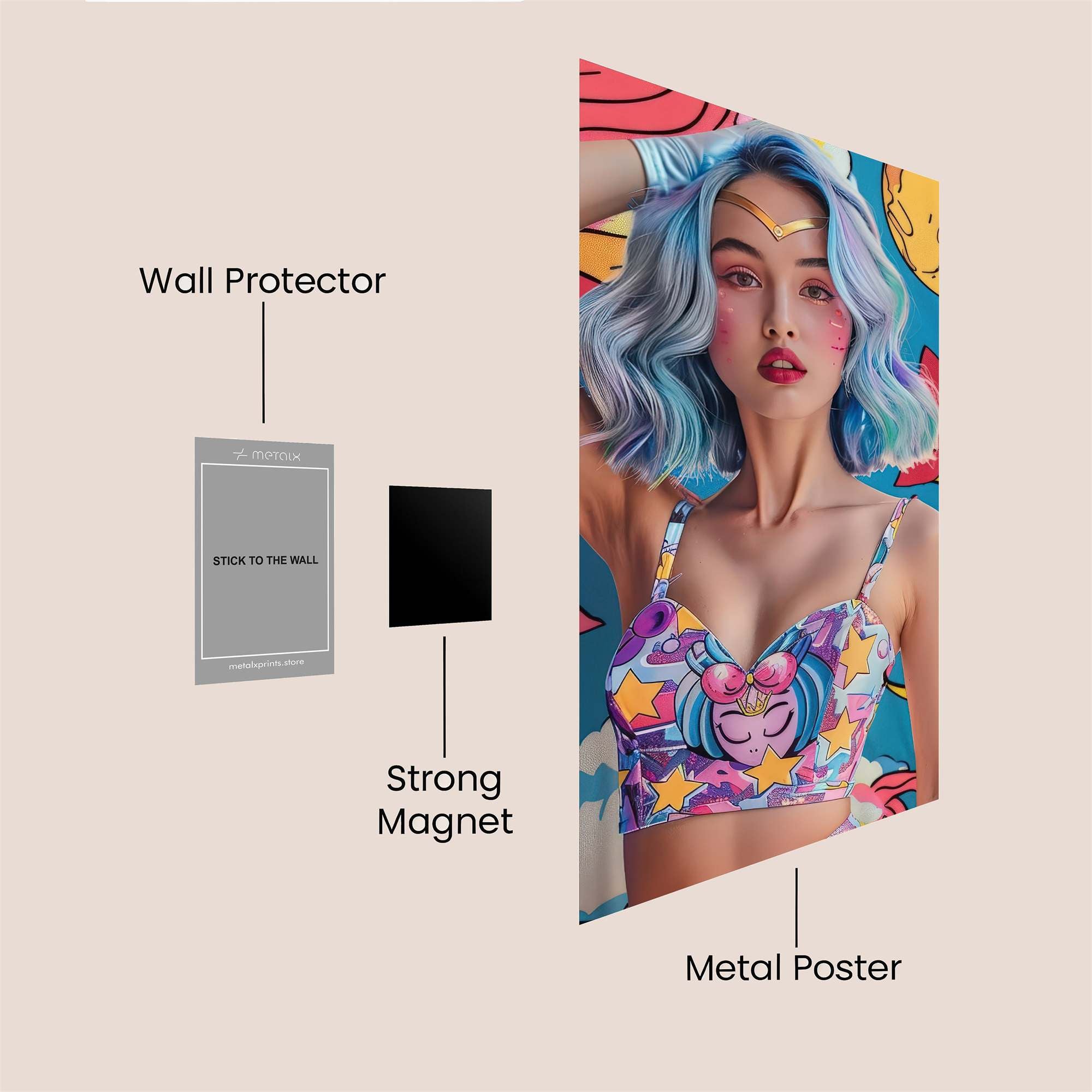 Luna Whimsy Safe Wall Magnetic / M