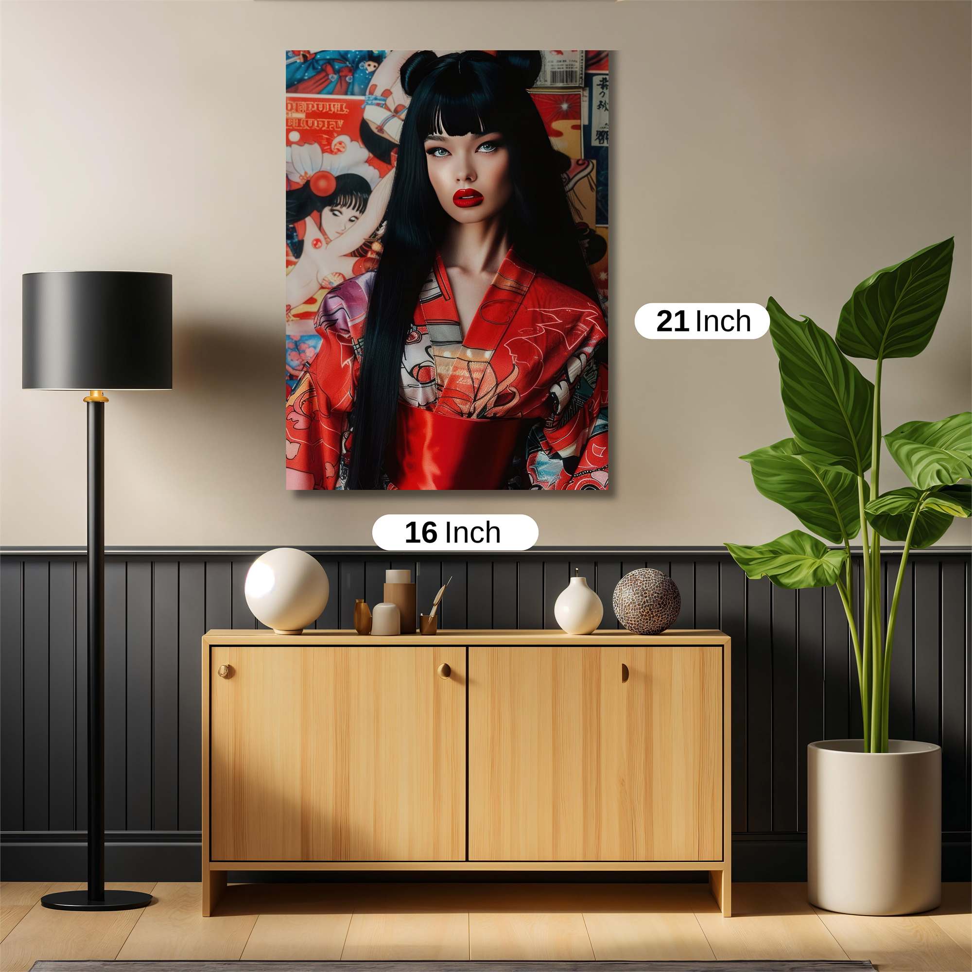 Geisha Whimsy Safe Wall Magnetic / M