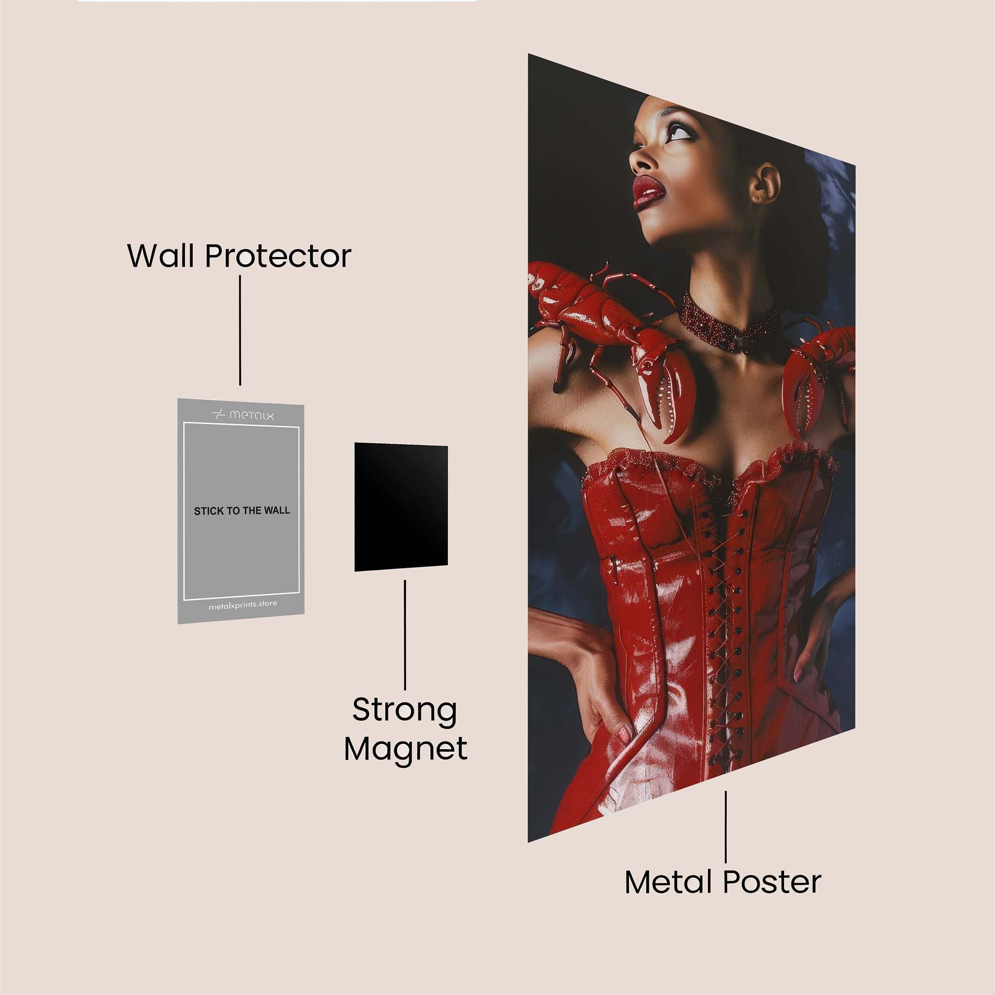 Lobster Dominance Safe Wall Magnetic / M