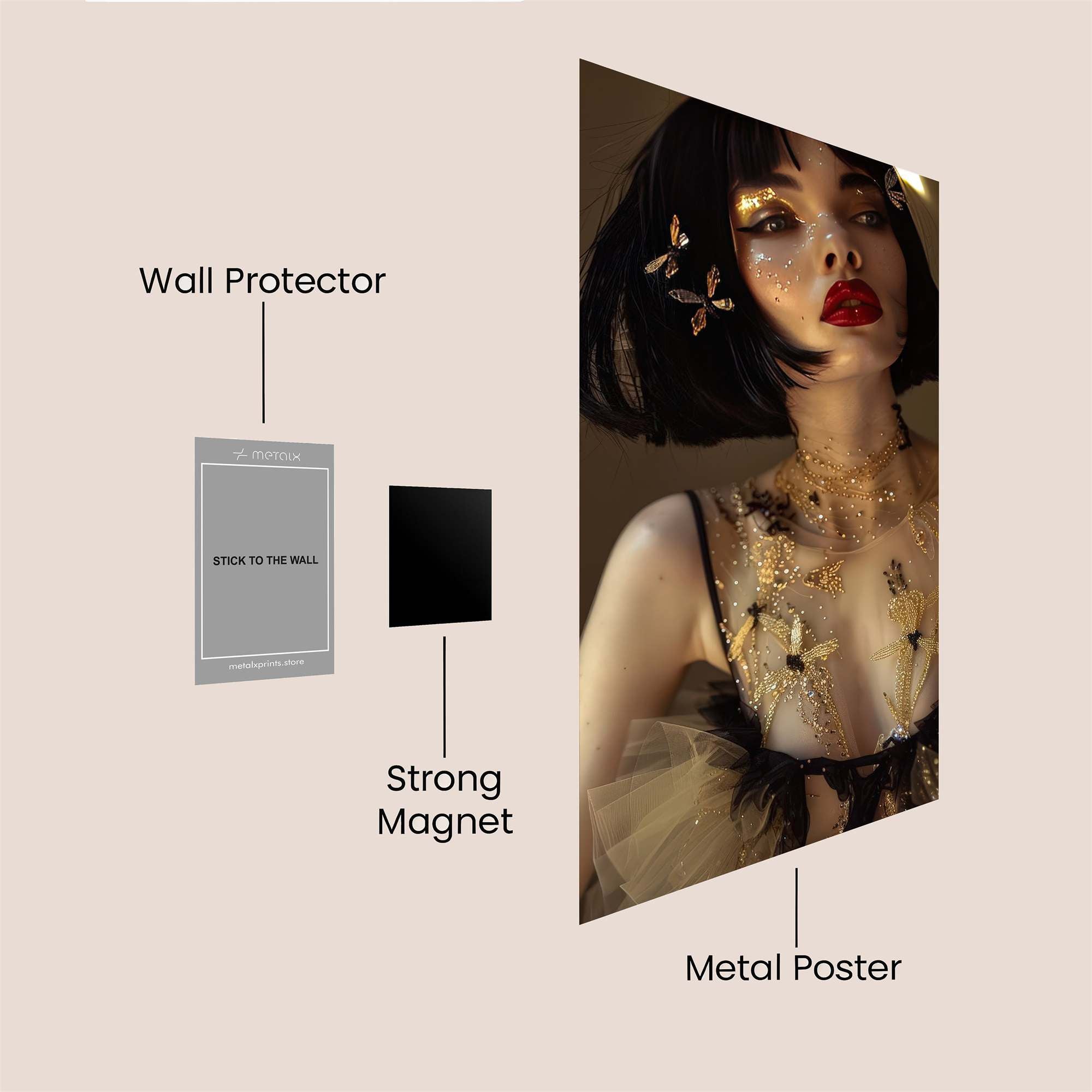 Enchanting Elegance Safe Wall Magnetic / M