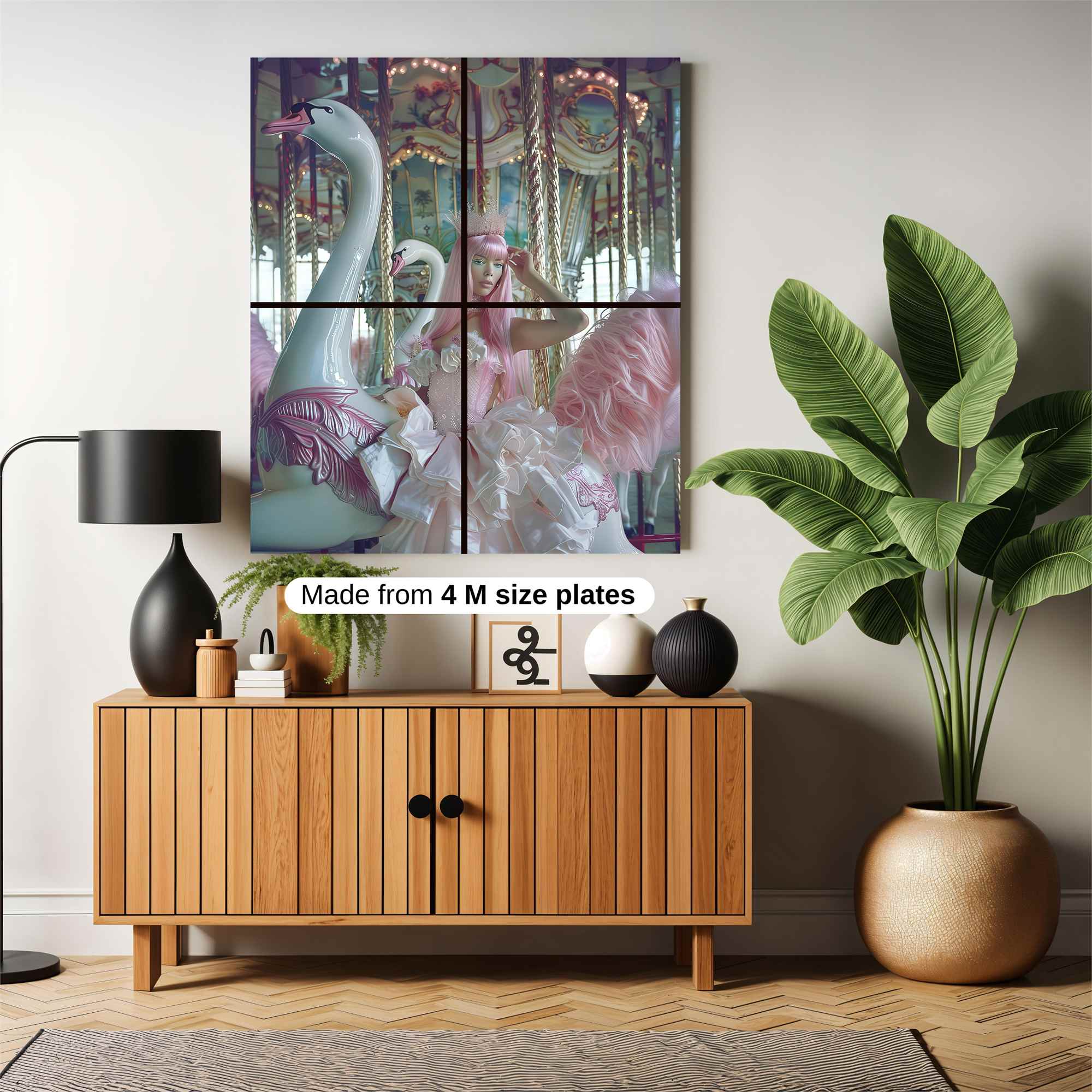 Swan Enchantment Safe Wall Magnetic / M