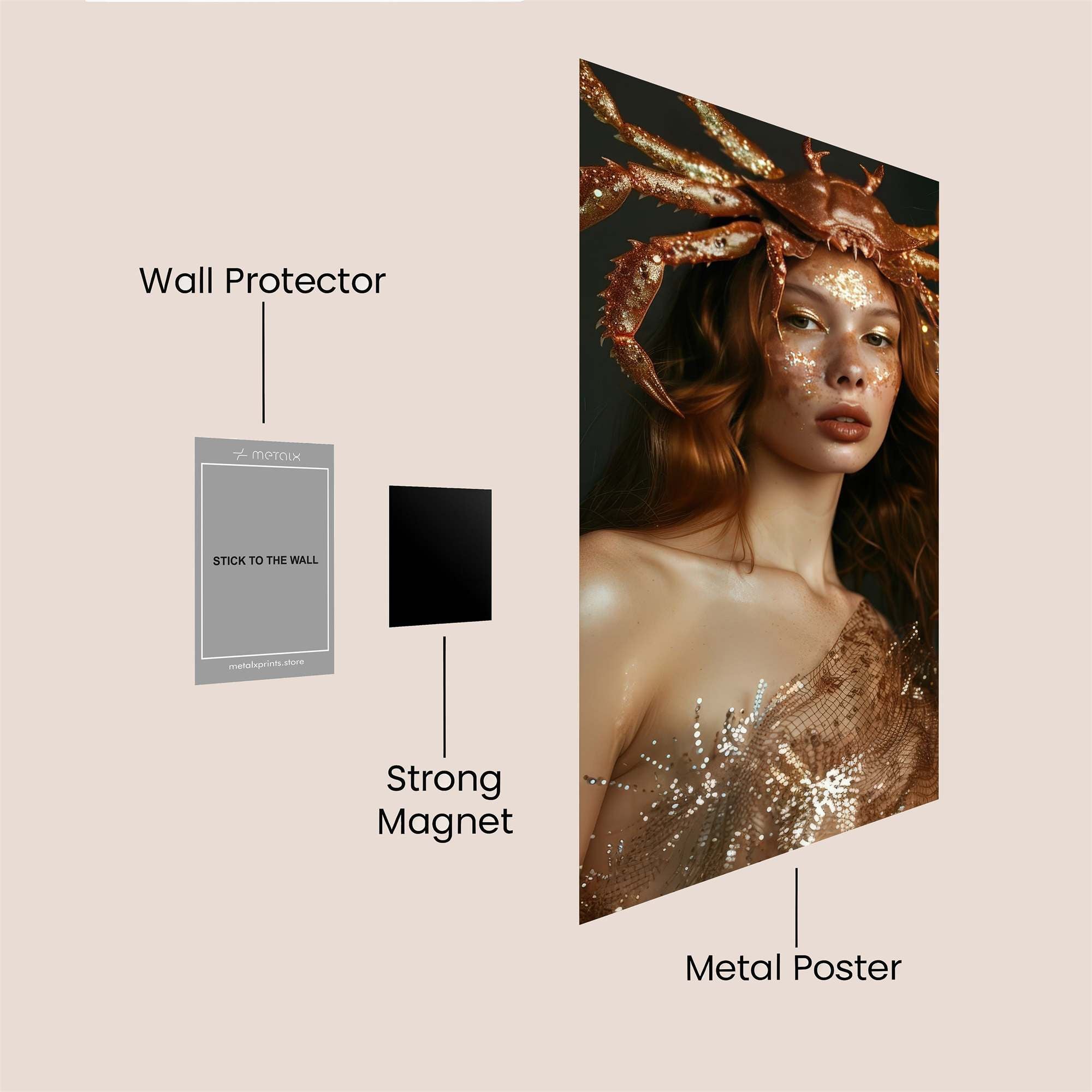 Crab Enchantress Safe Wall Magnetic / M