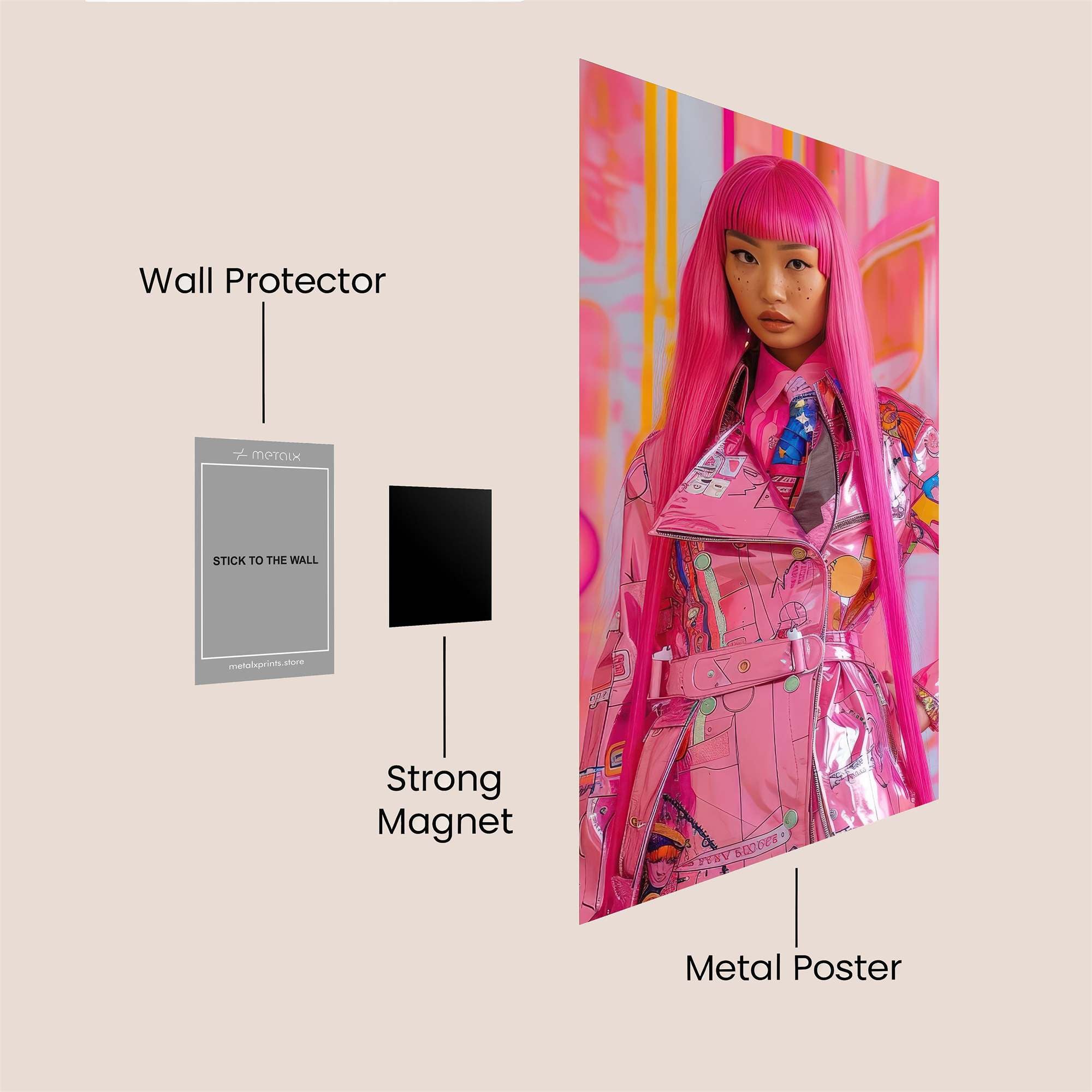 Pop Sensation Safe Wall Magnetic / M