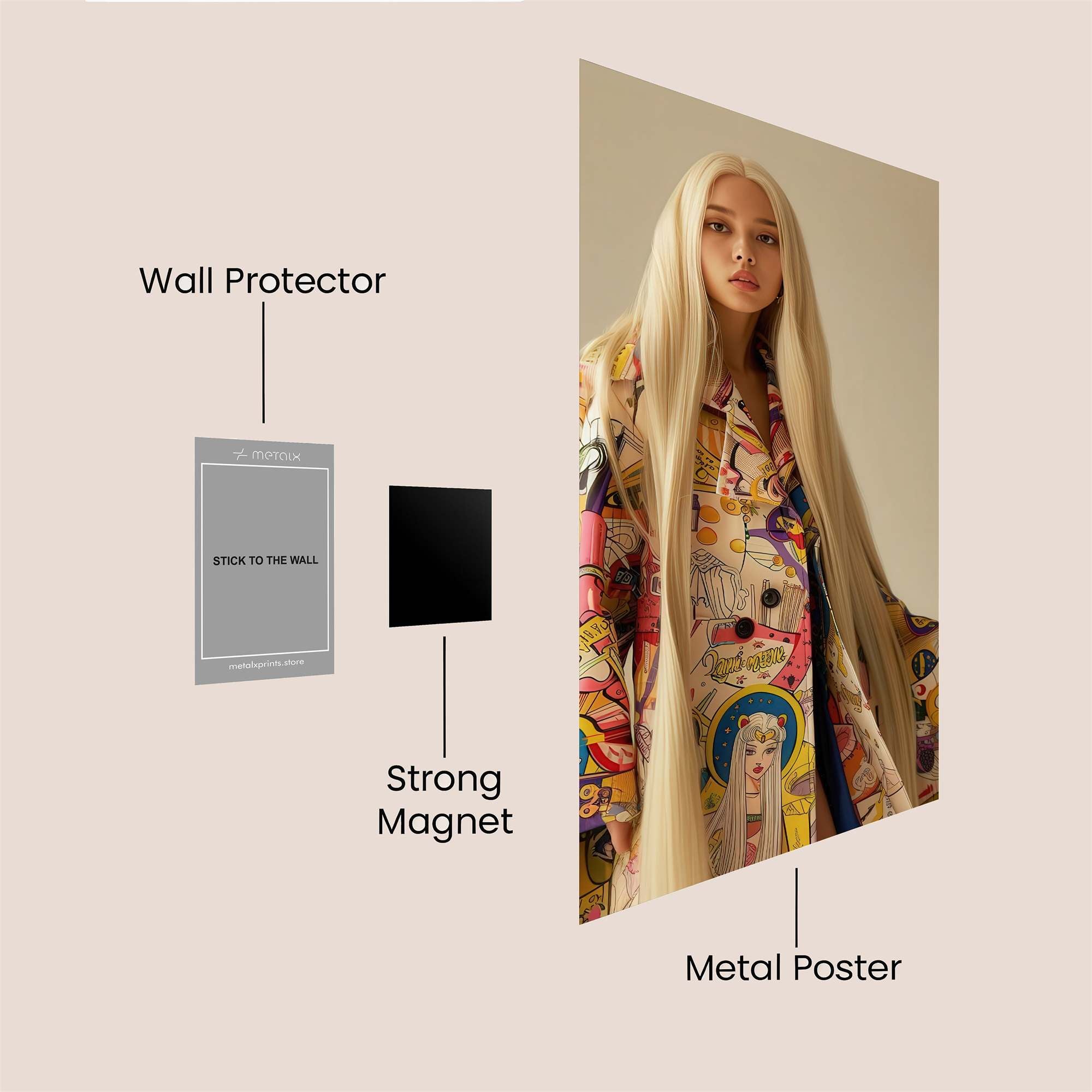 Blonde Enigma Safe Wall Magnetic / M