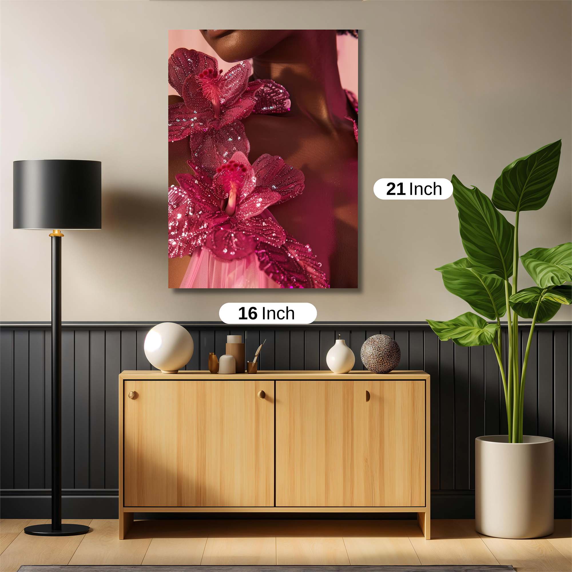 Floral Elegance Safe Wall Magnetic / M